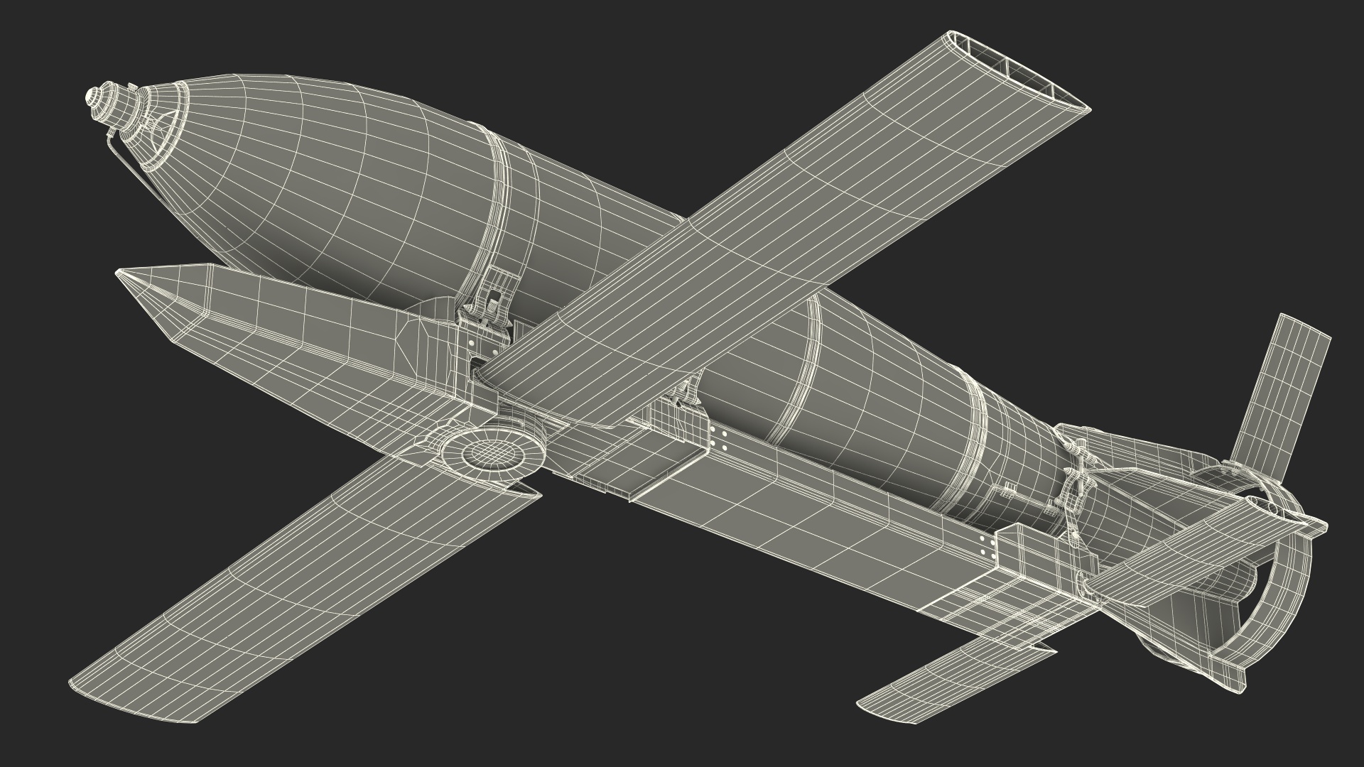 3D Russian FAB 500 M62 Air Bomb with UMPK model