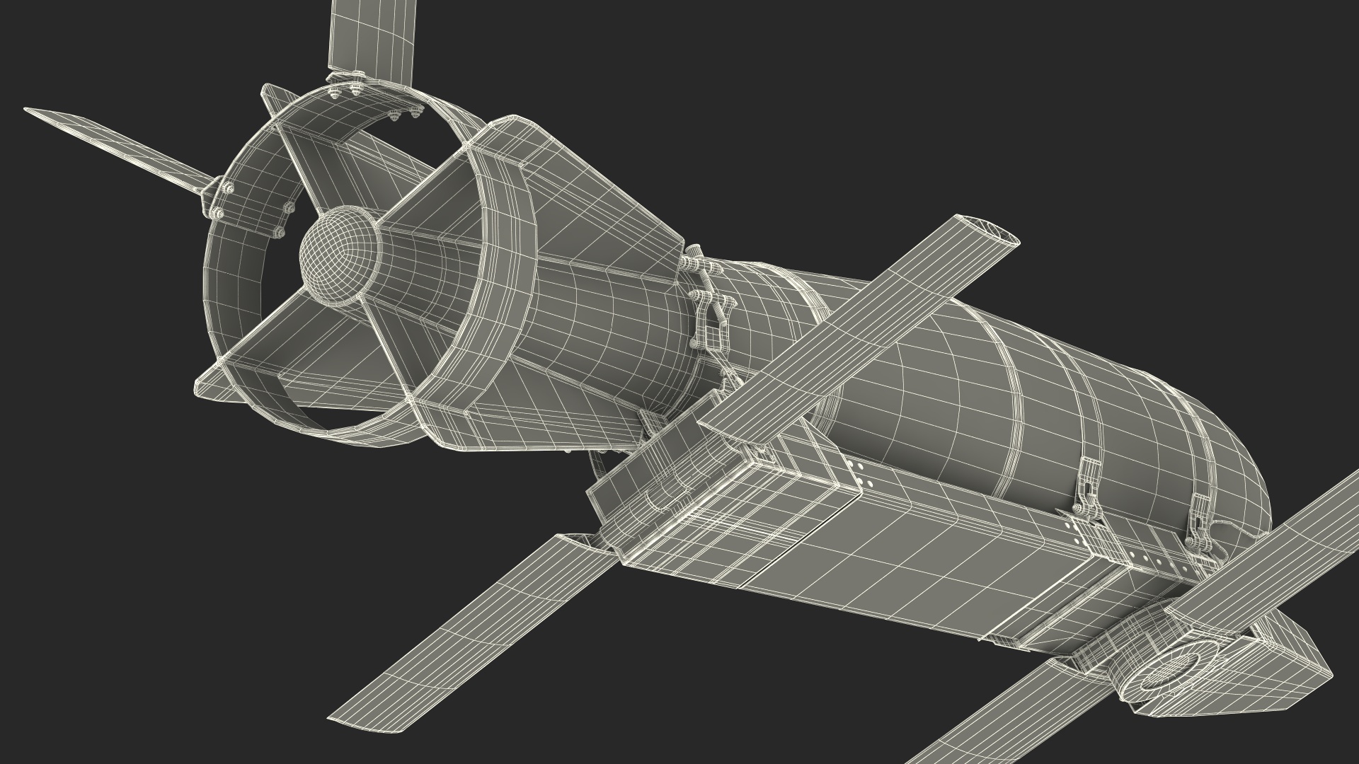 3D Russian FAB 500 M62 Air Bomb with UMPK model