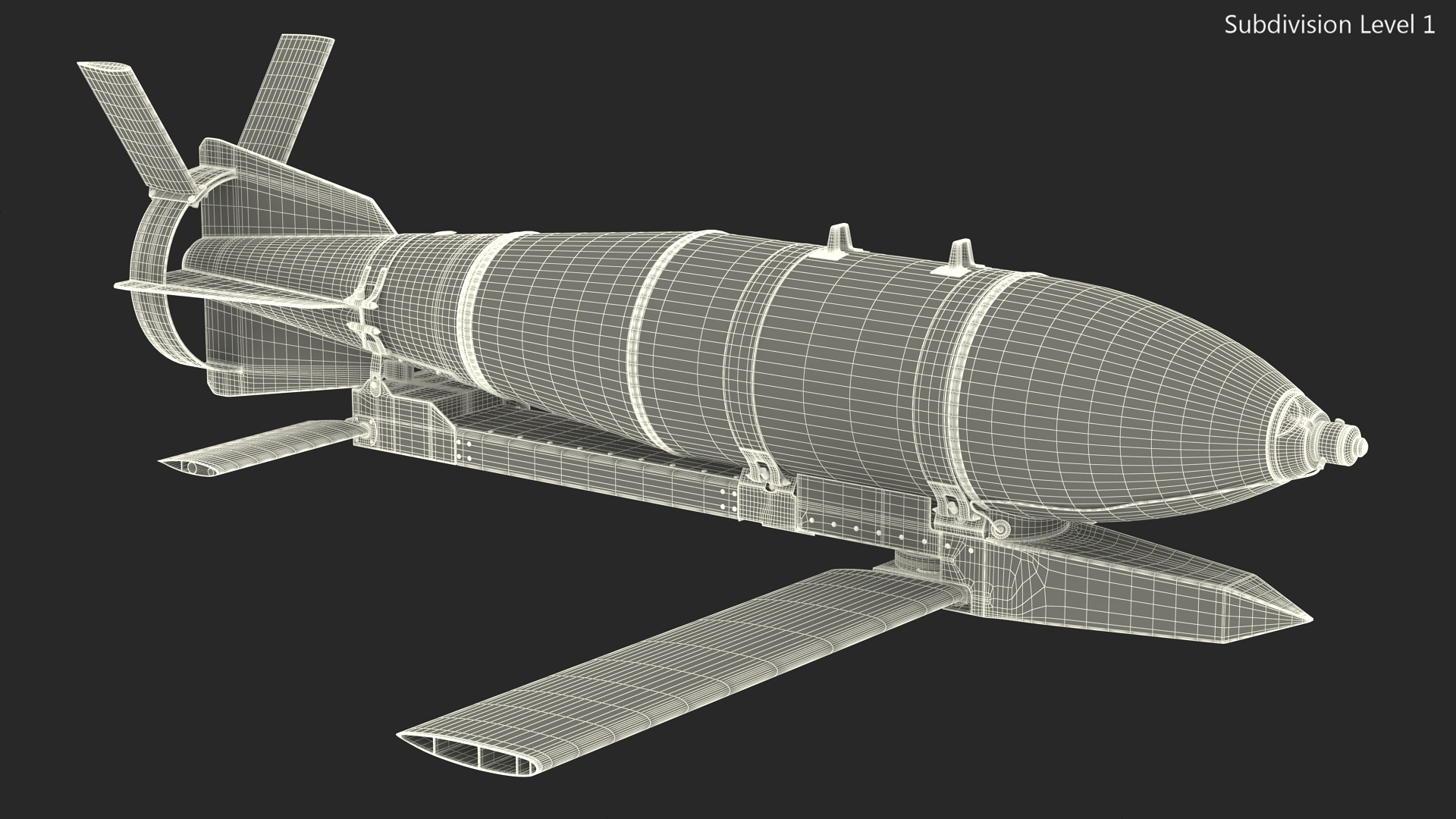 3D Russian FAB 500 M62 Air Bomb with UMPK model