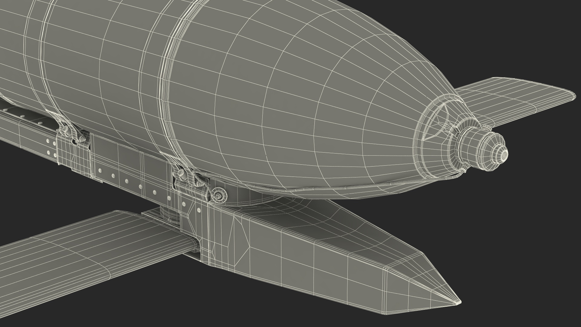 3D Russian FAB 500 M62 Air Bomb with UMPK model