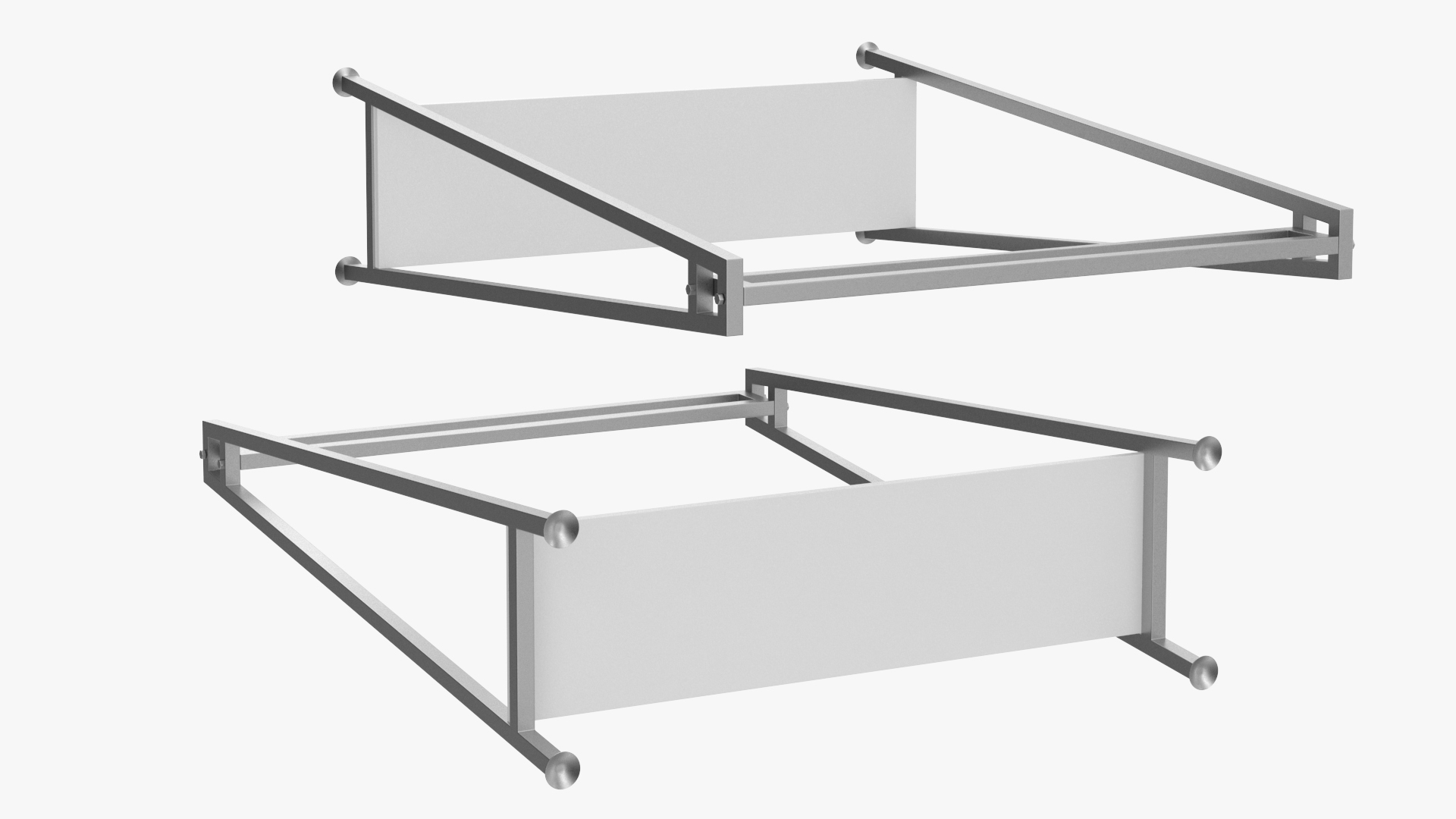 Silver Cloth Coat Rack 3D
