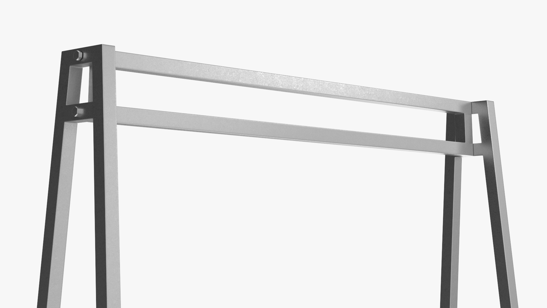 Silver Cloth Coat Rack 3D