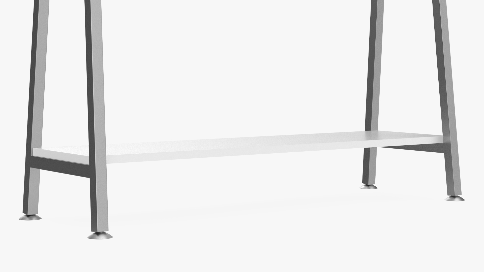 Silver Cloth Coat Rack 3D