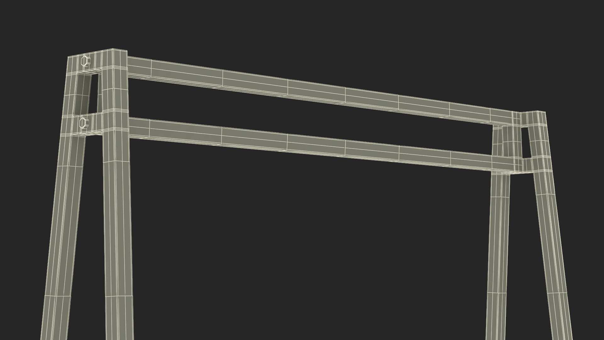 Silver Cloth Coat Rack 3D