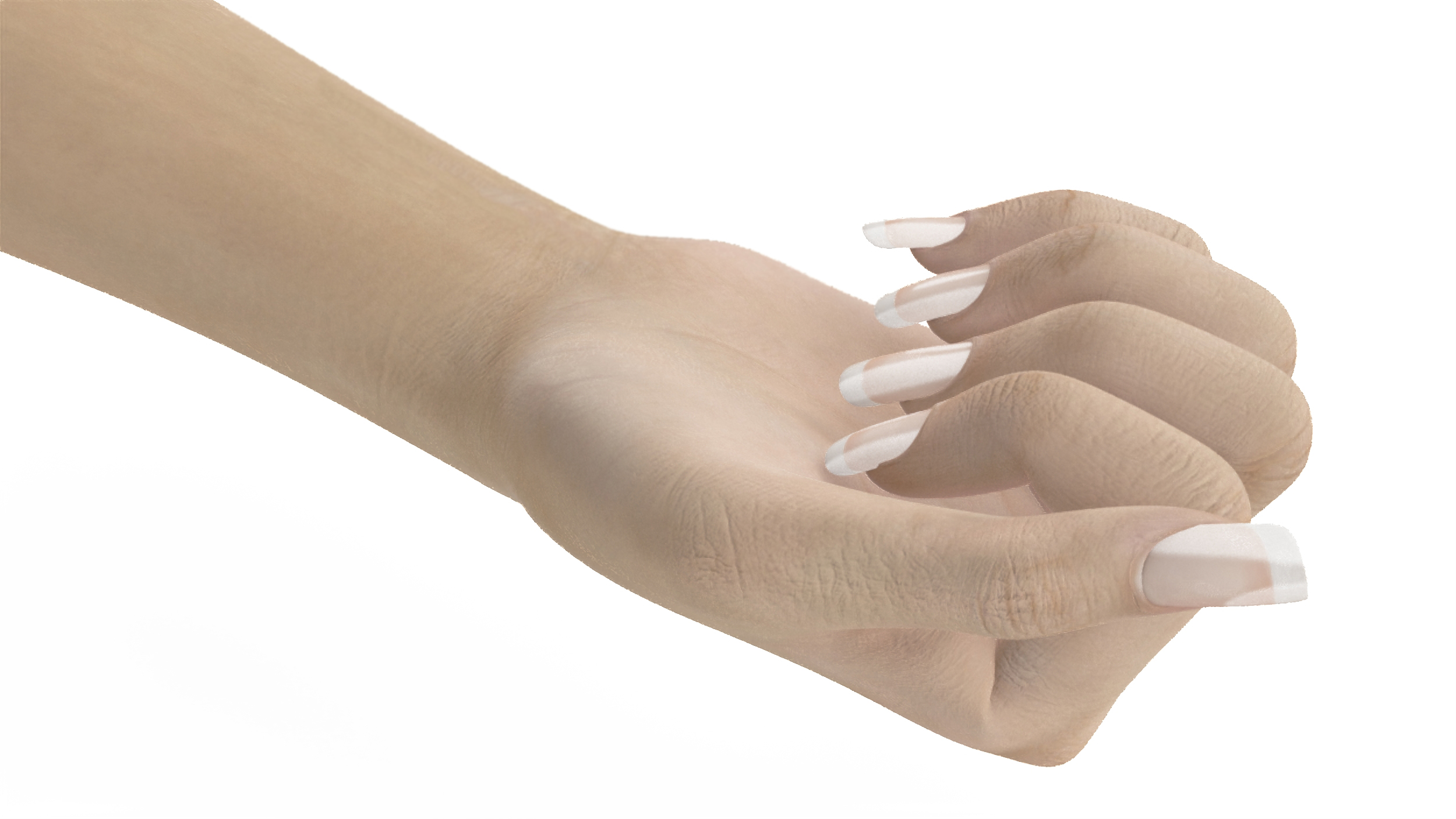 White Skinned Woman Fist 3D model