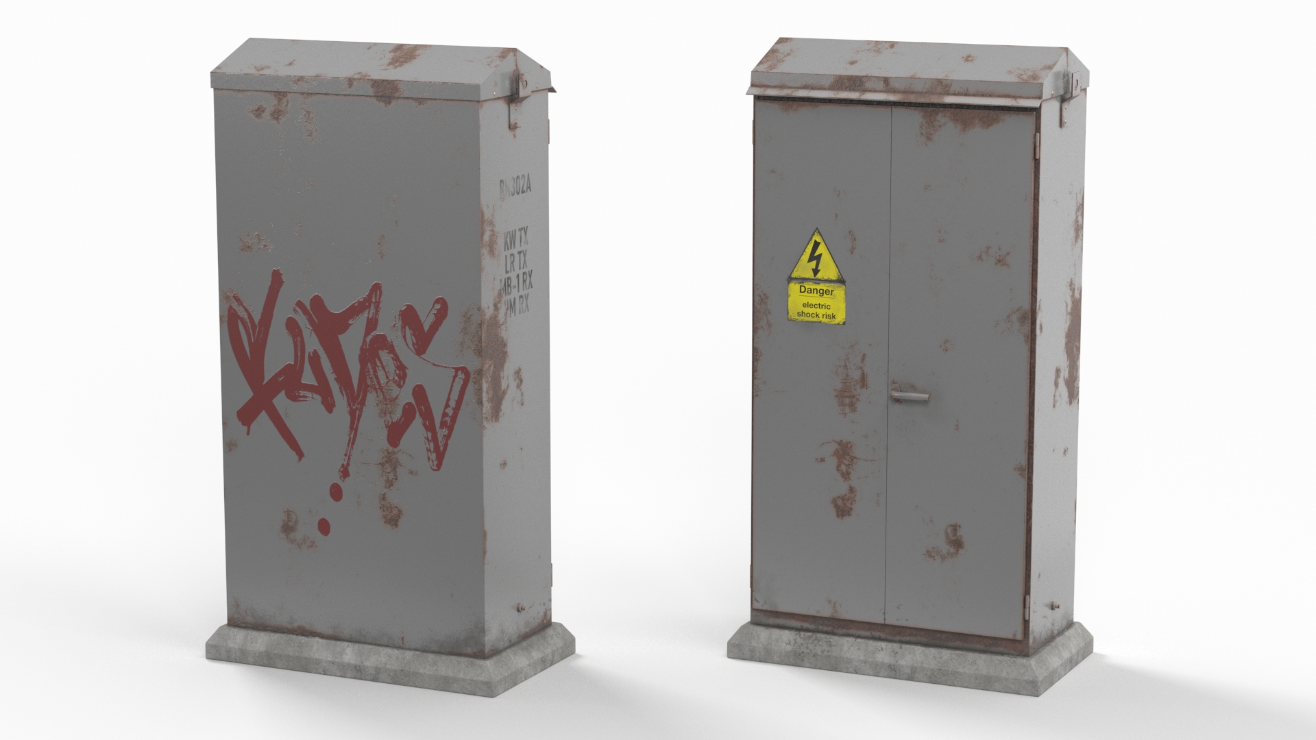 3D model Old Railway Relay Cabinet