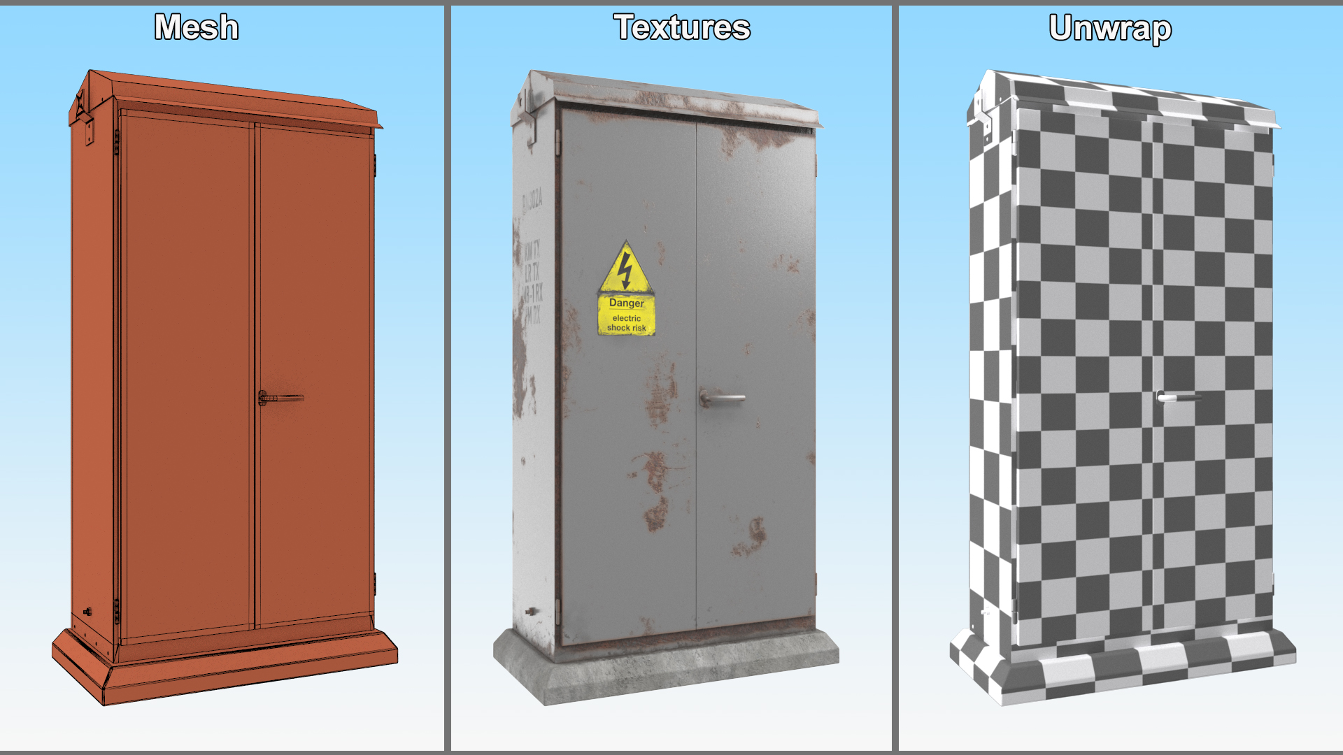 3D model Old Railway Relay Cabinet
