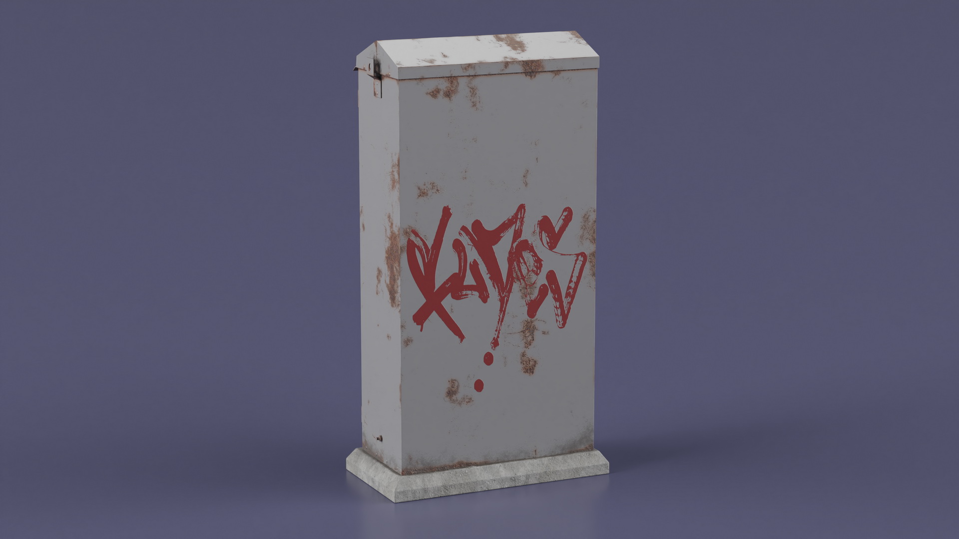 3D model Old Railway Relay Cabinet