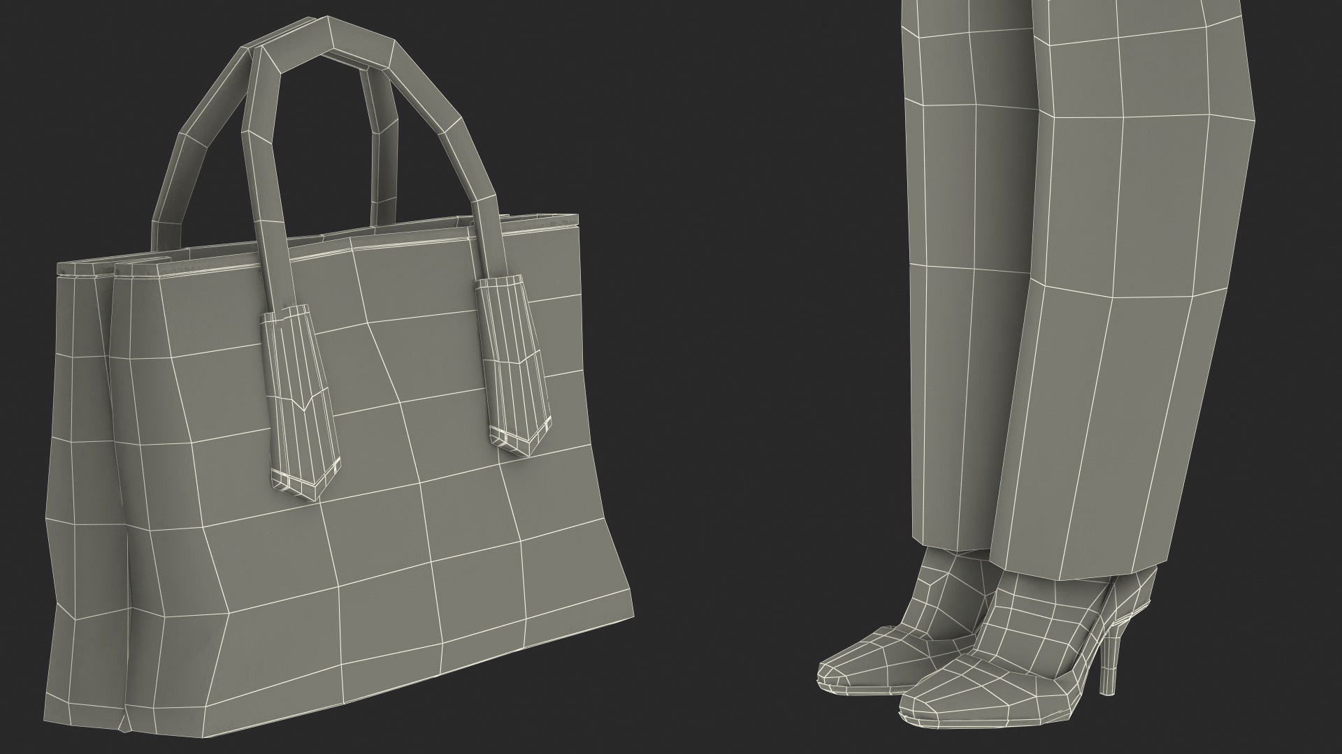 3D Black Elderly Woman Everyday Style A-Pose