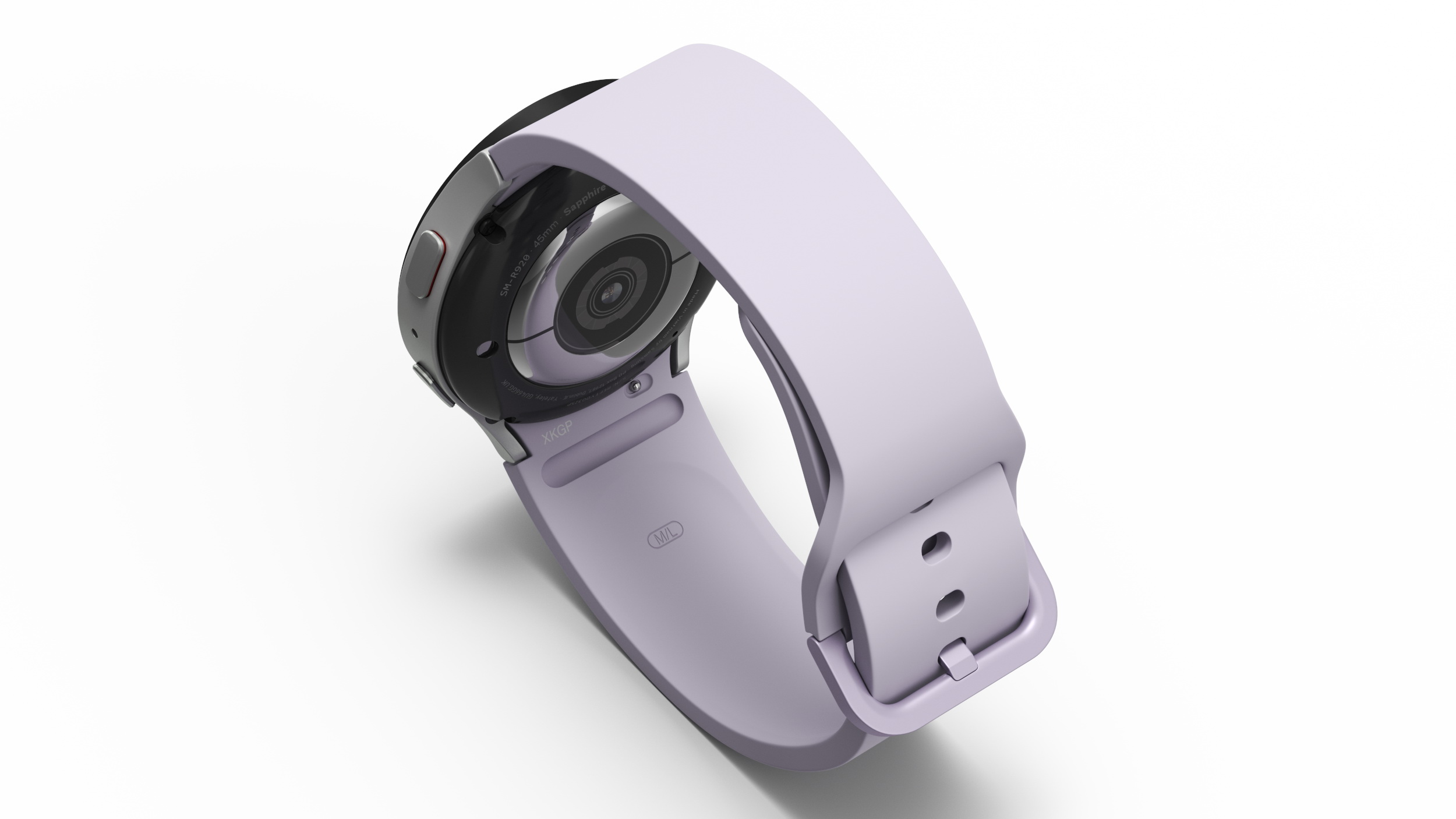 3D model Silver Samsung Galaxy Watch 5 small 40mm