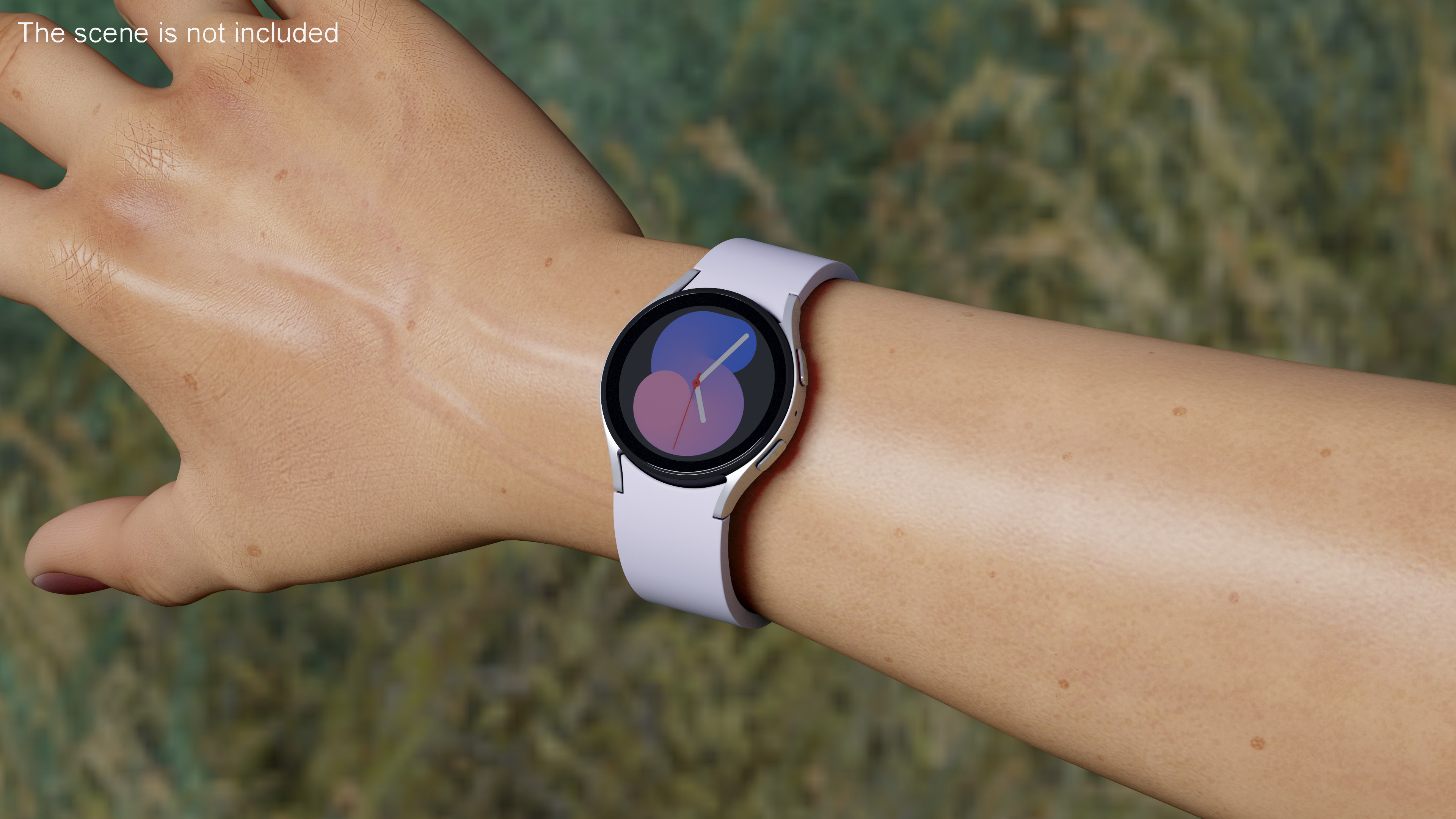 3D model Silver Samsung Galaxy Watch 5 small 40mm