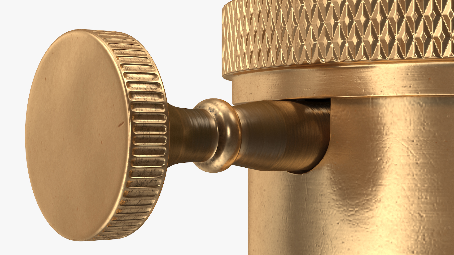 3D Vintage Lightbulb Socket Bronze