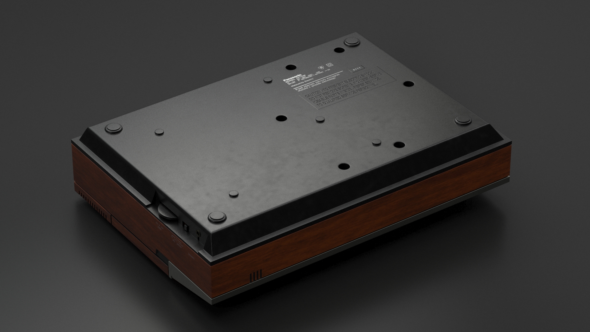 3D model Vintage Panasonic Easa Phone Cassette Tape Answering Machine