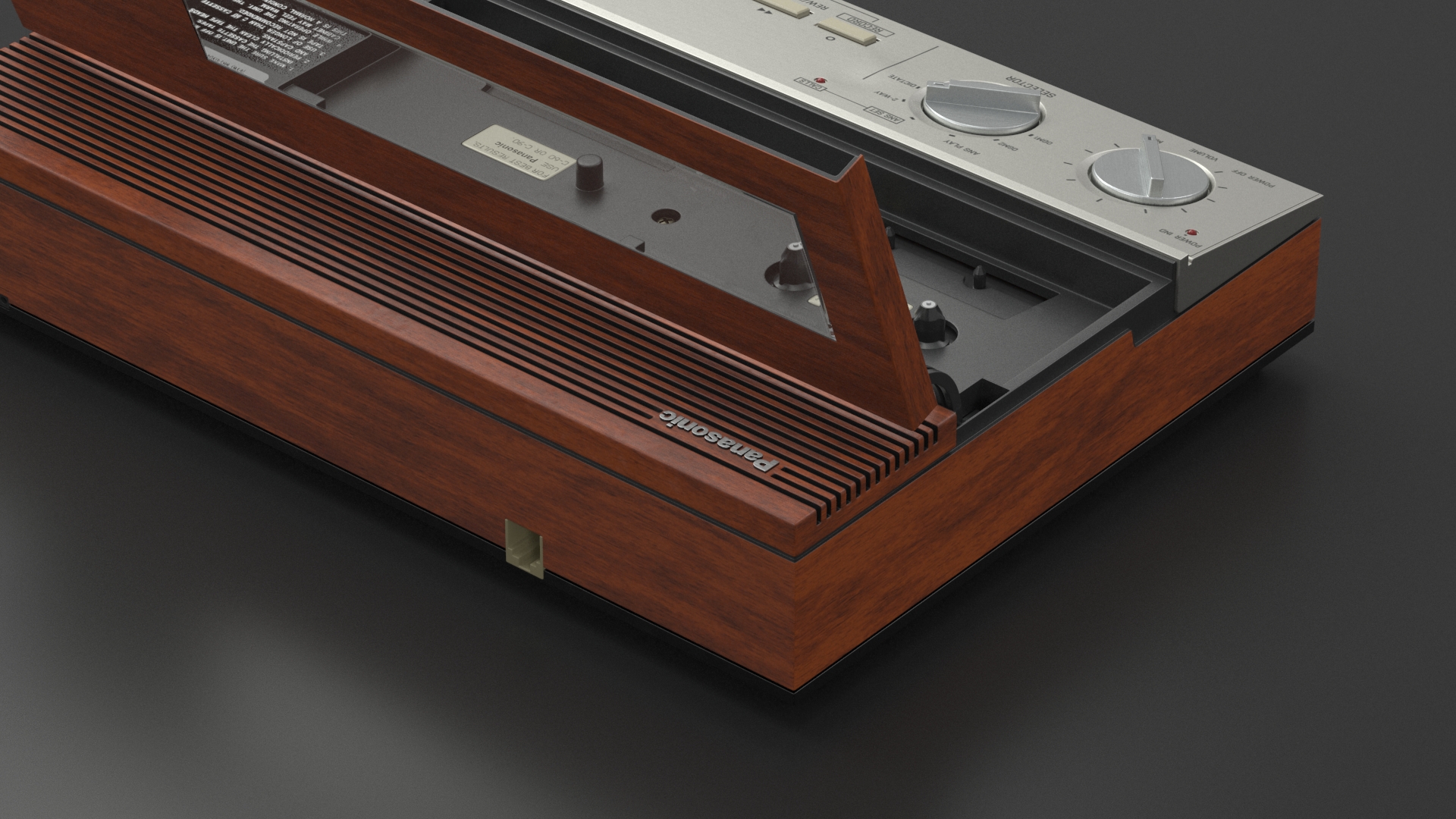3D model Vintage Panasonic Easa Phone Cassette Tape Answering Machine