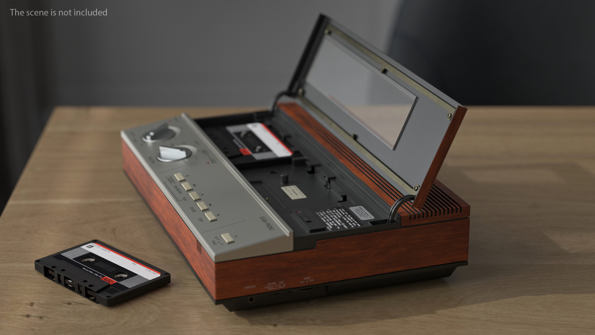 3D model Vintage Panasonic Easa Phone Cassette Tape Answering Machine