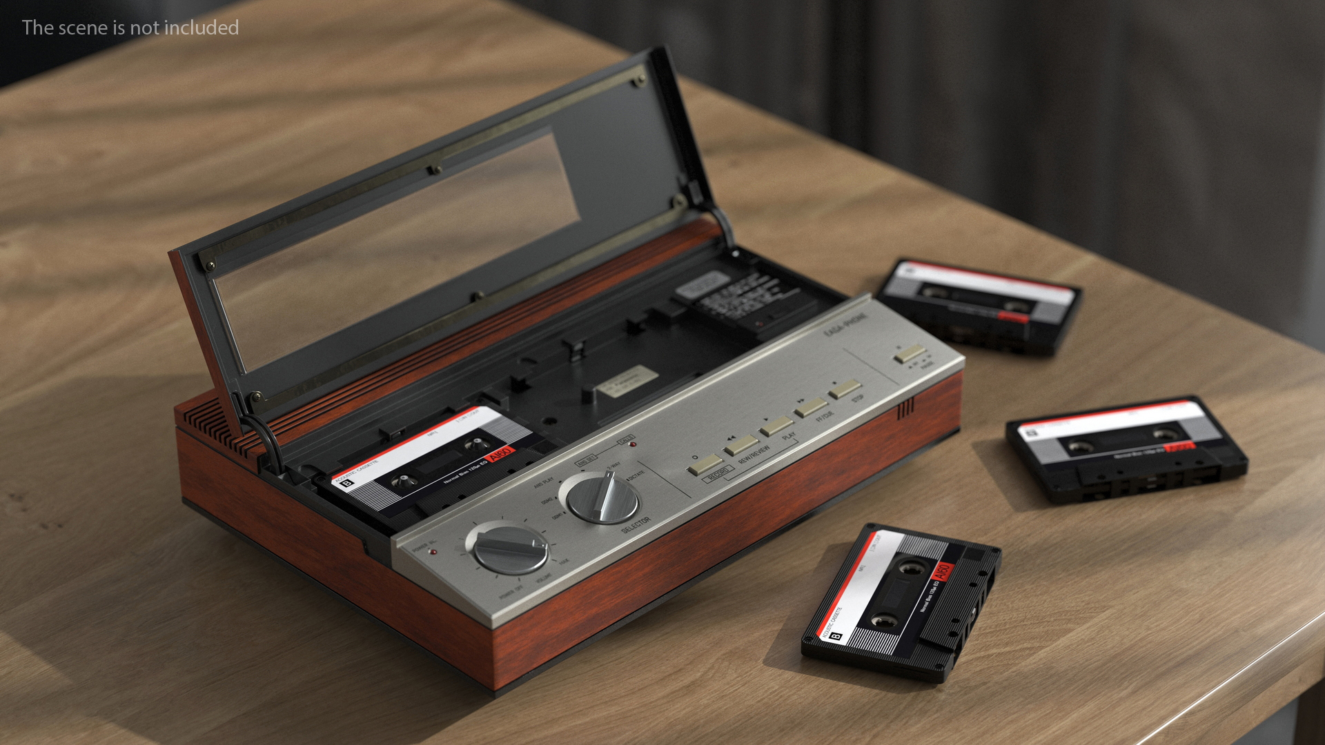 3D model Vintage Panasonic Easa Phone Cassette Tape Answering Machine