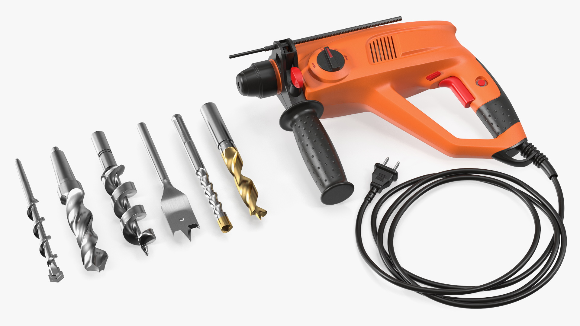 3D Electric Hand Drill with Bits Set model