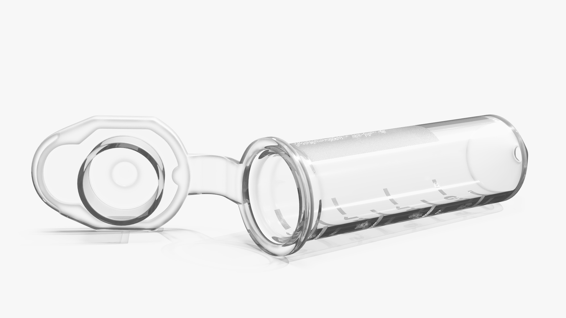 Microcentrifuge Tubes with Hinged Caps Set Clear - view 7