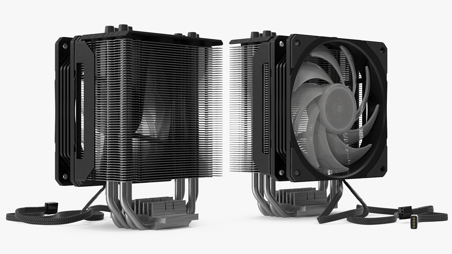 Cooler Master Hyper 212 RGB Black Edition CPU Cooler 3D