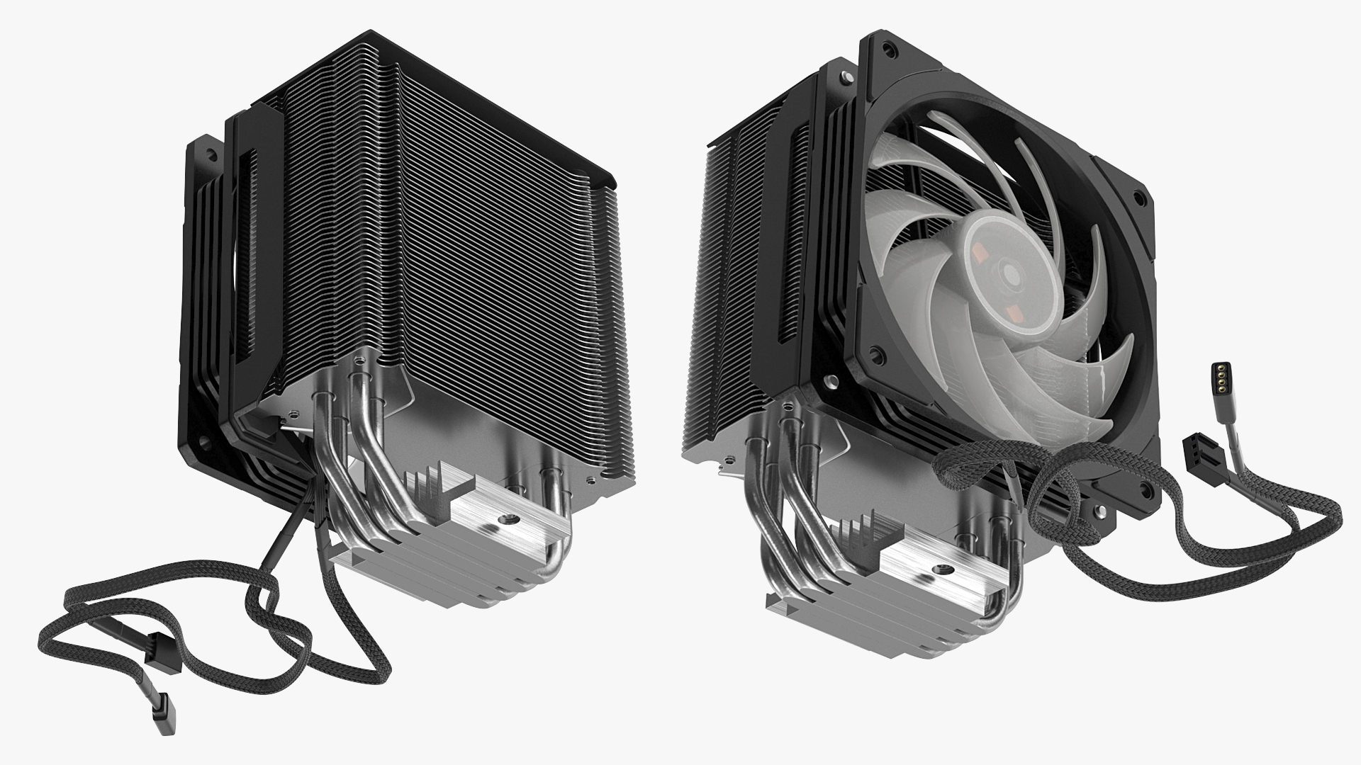 Cooler Master Hyper 212 RGB Black Edition CPU Cooler 3D