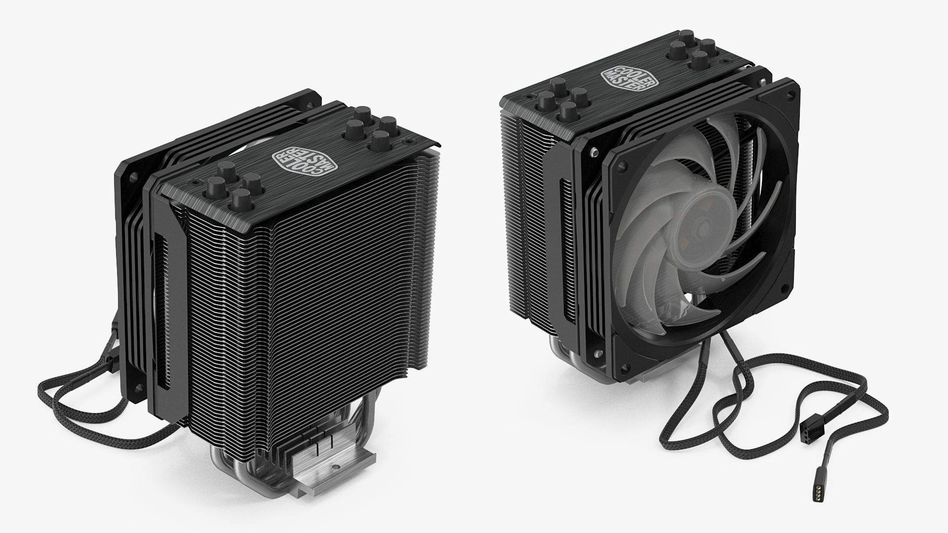 Cooler Master Hyper 212 RGB Black Edition CPU Cooler 3D