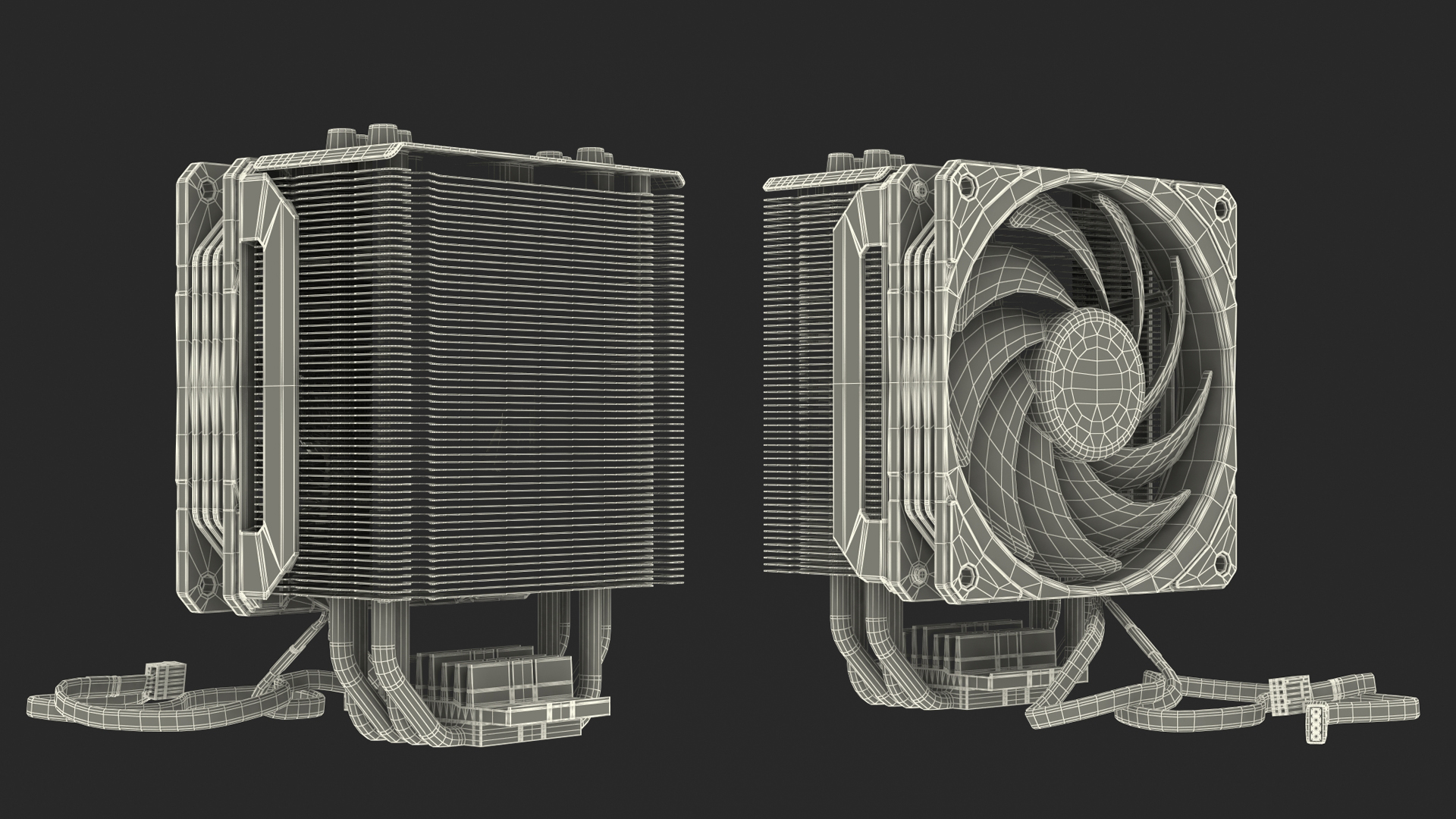 Cooler Master Hyper 212 RGB Black Edition CPU Cooler 3D