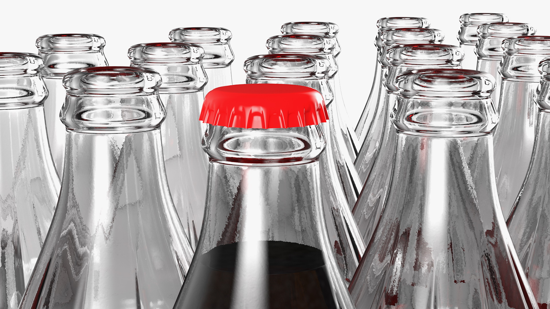 Glass Bottle Pack 3D