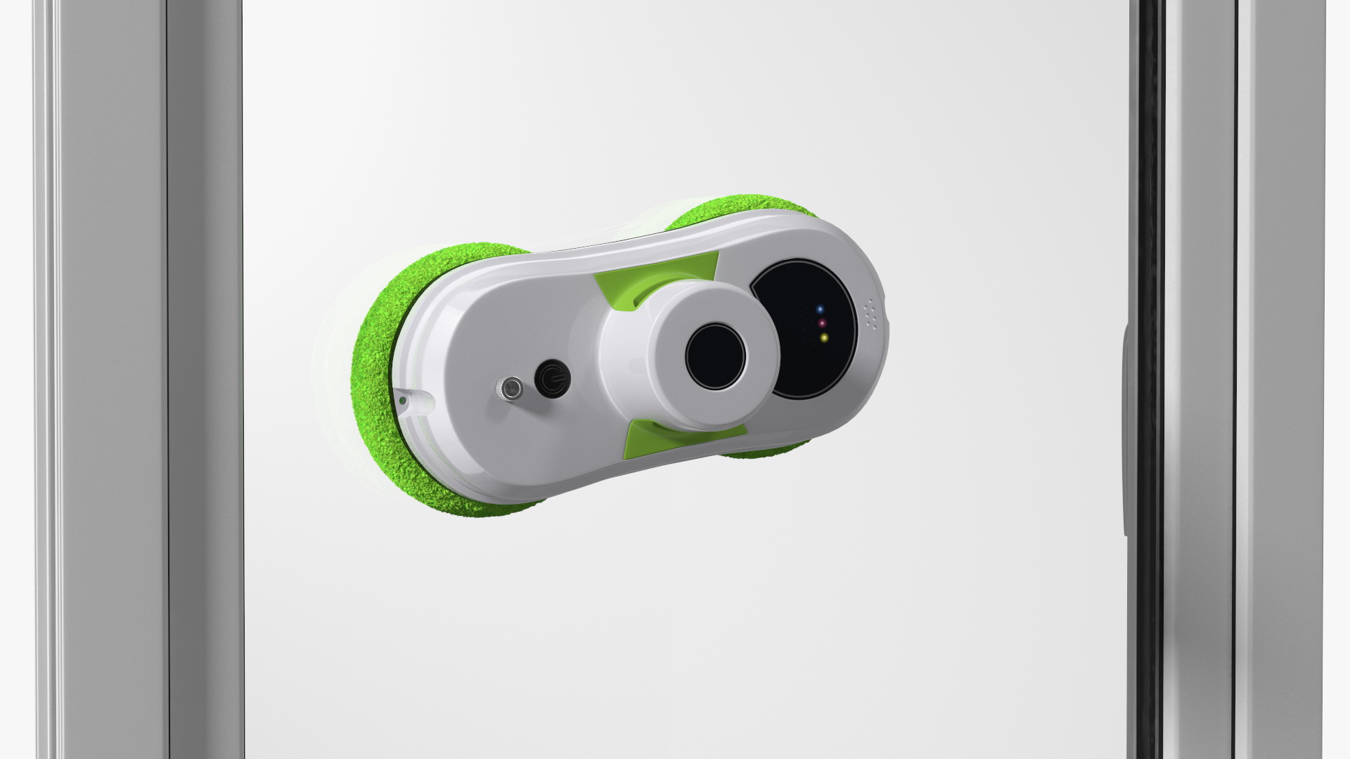 Robot Window Cleaner On Plastic Window Fur 3D