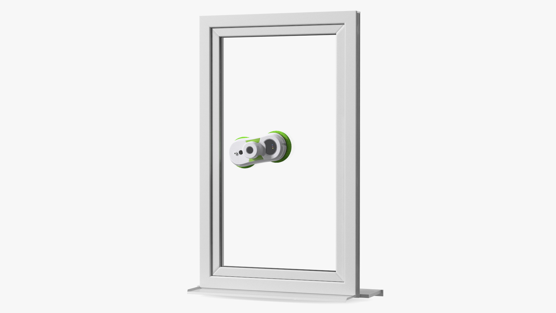 Robot Window Cleaner On Plastic Window Fur 3D