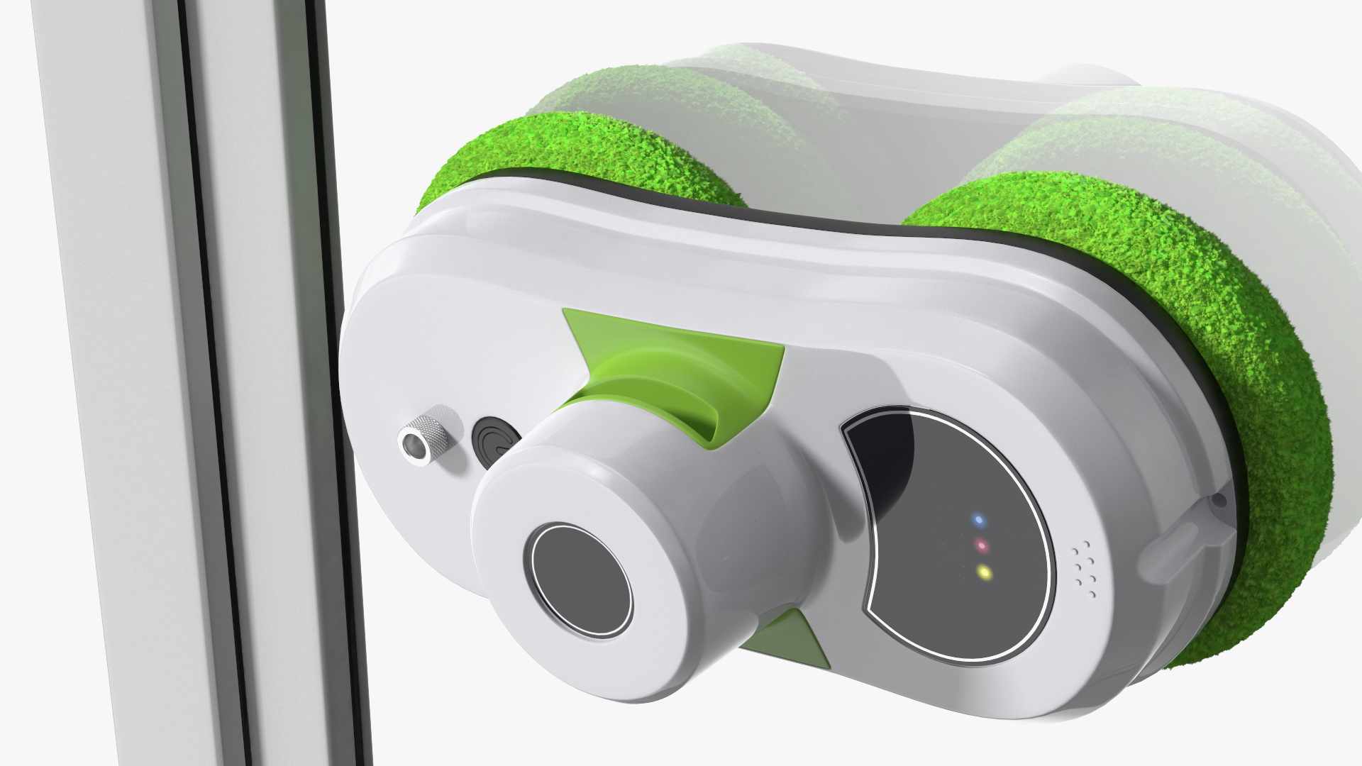 Robot Window Cleaner On Plastic Window Fur 3D