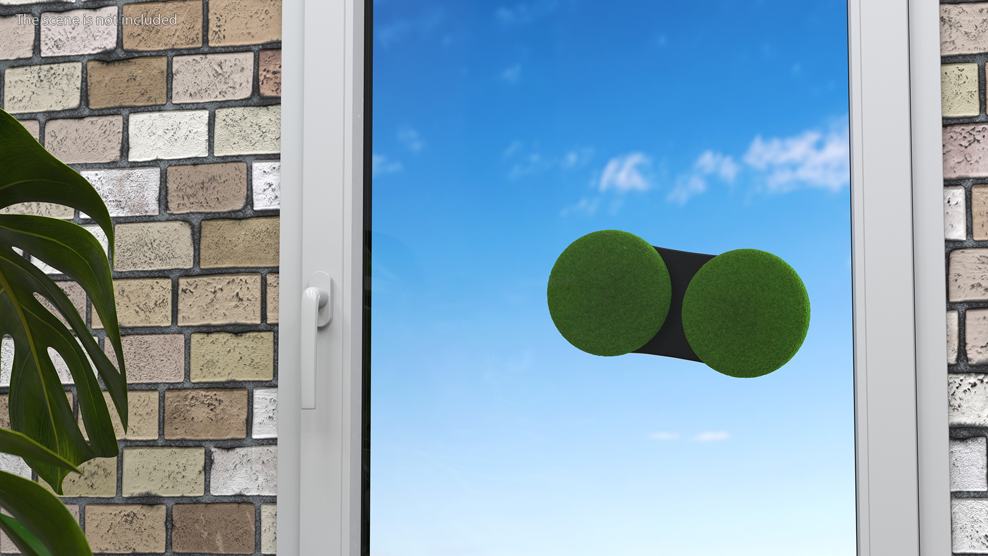 Robot Window Cleaner On Plastic Window Fur 3D