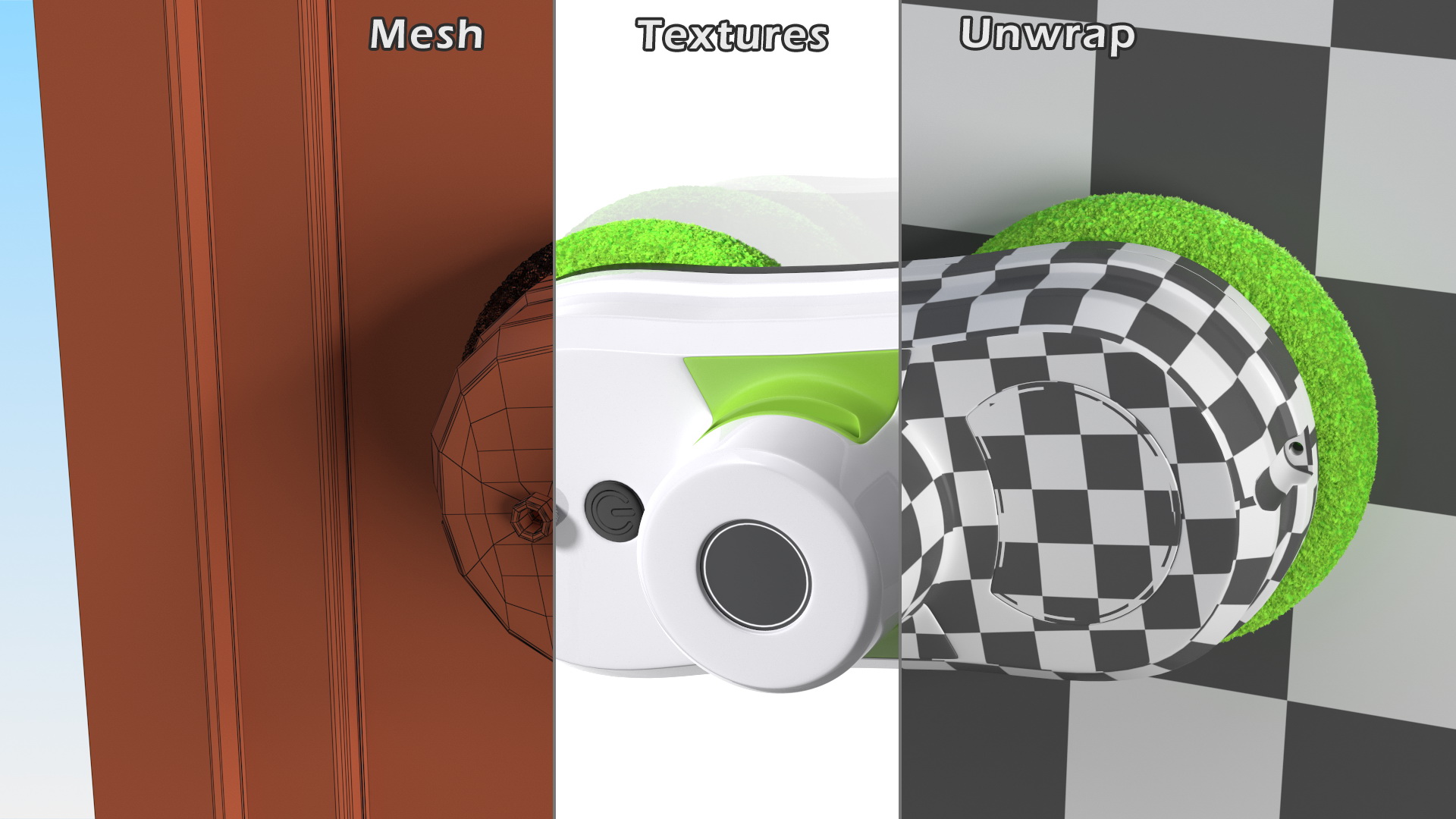 Robot Window Cleaner On Plastic Window Fur 3D