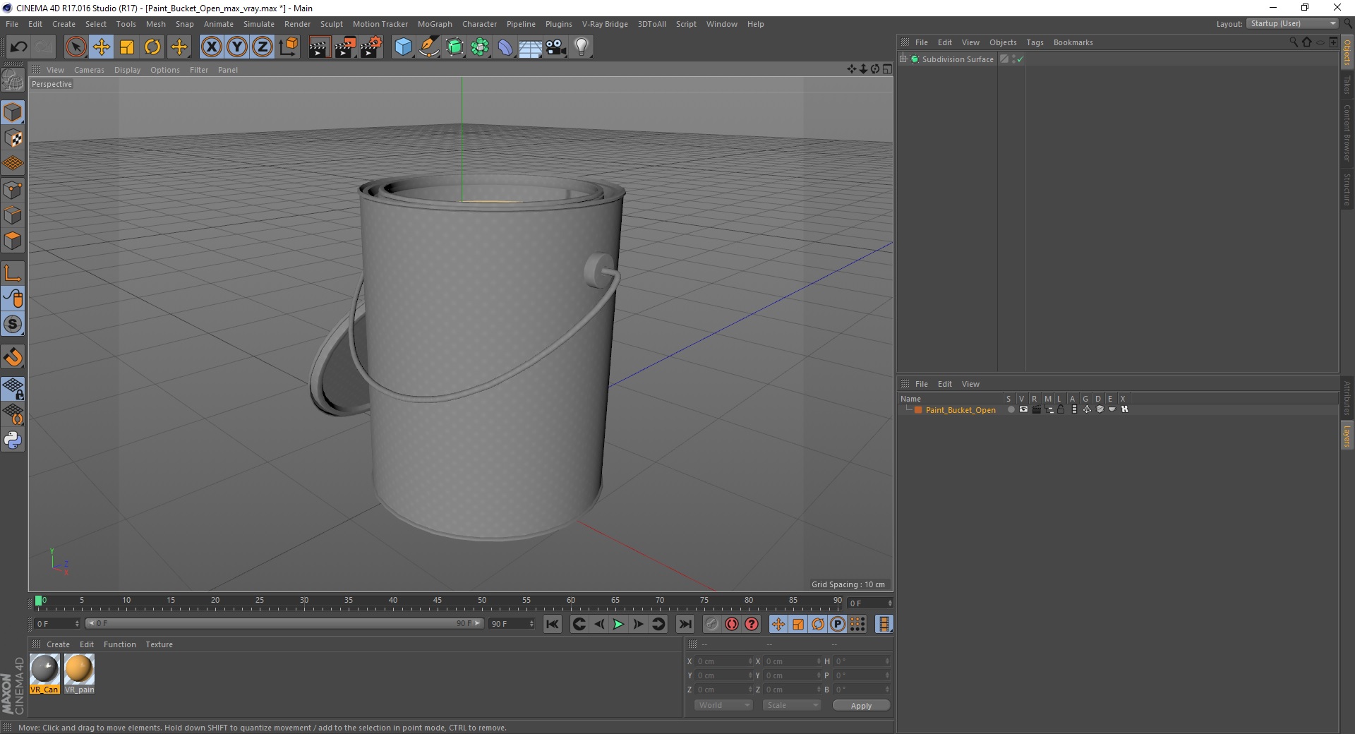 Paint Bucket Open 3D