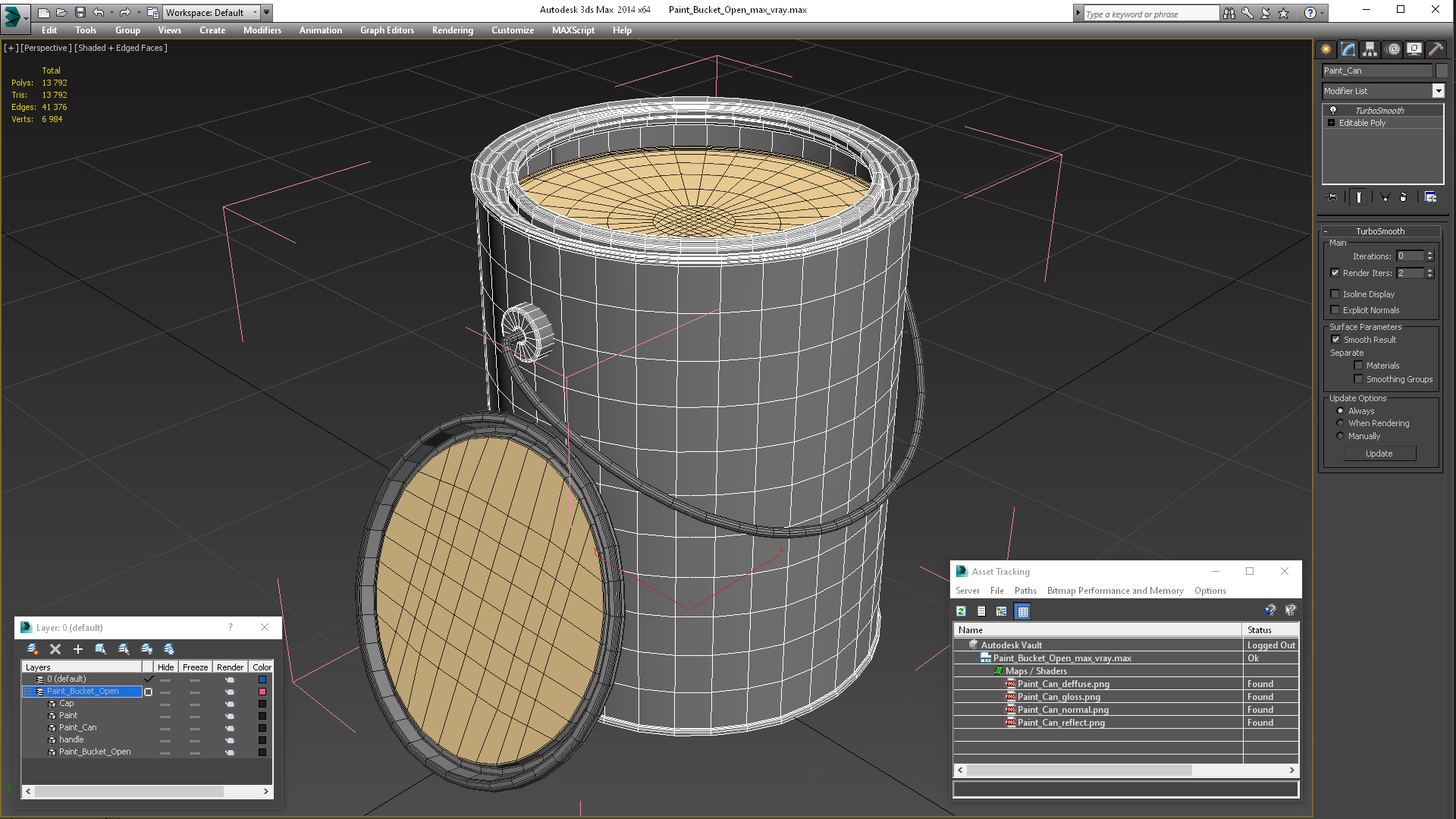 Paint Bucket Open 3D