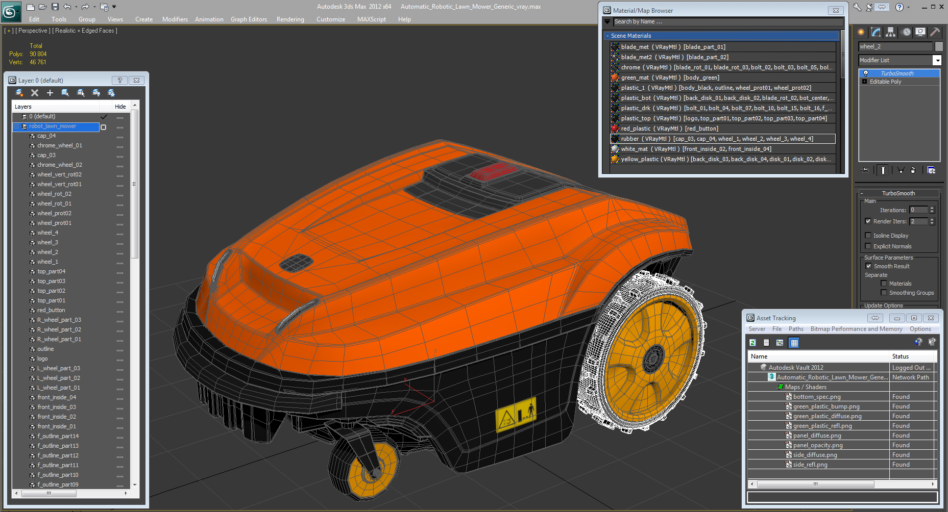 3D Automatic Robotic Lawn Mower Generic