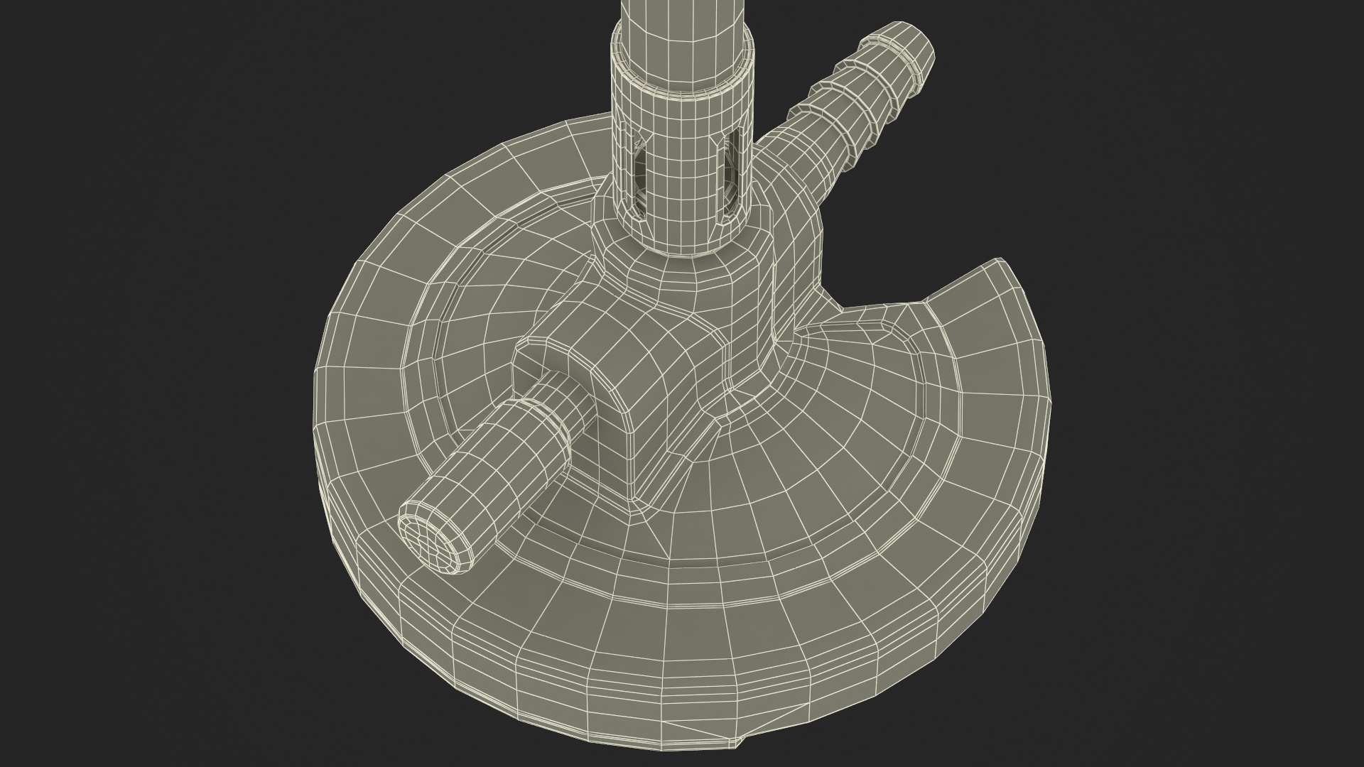 3D Bunsen Burner model