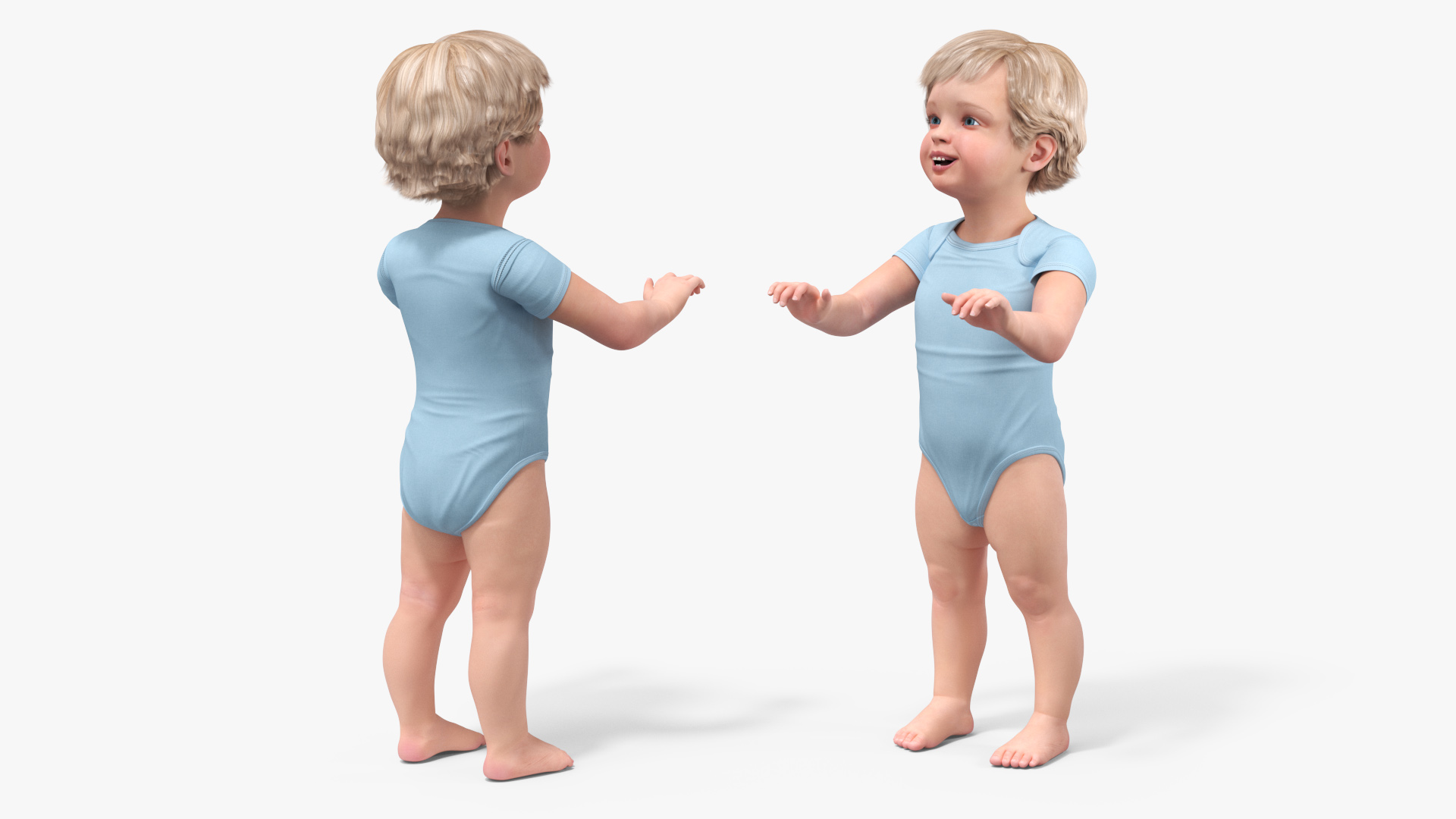3D model Toddler in Square Baby Playpen