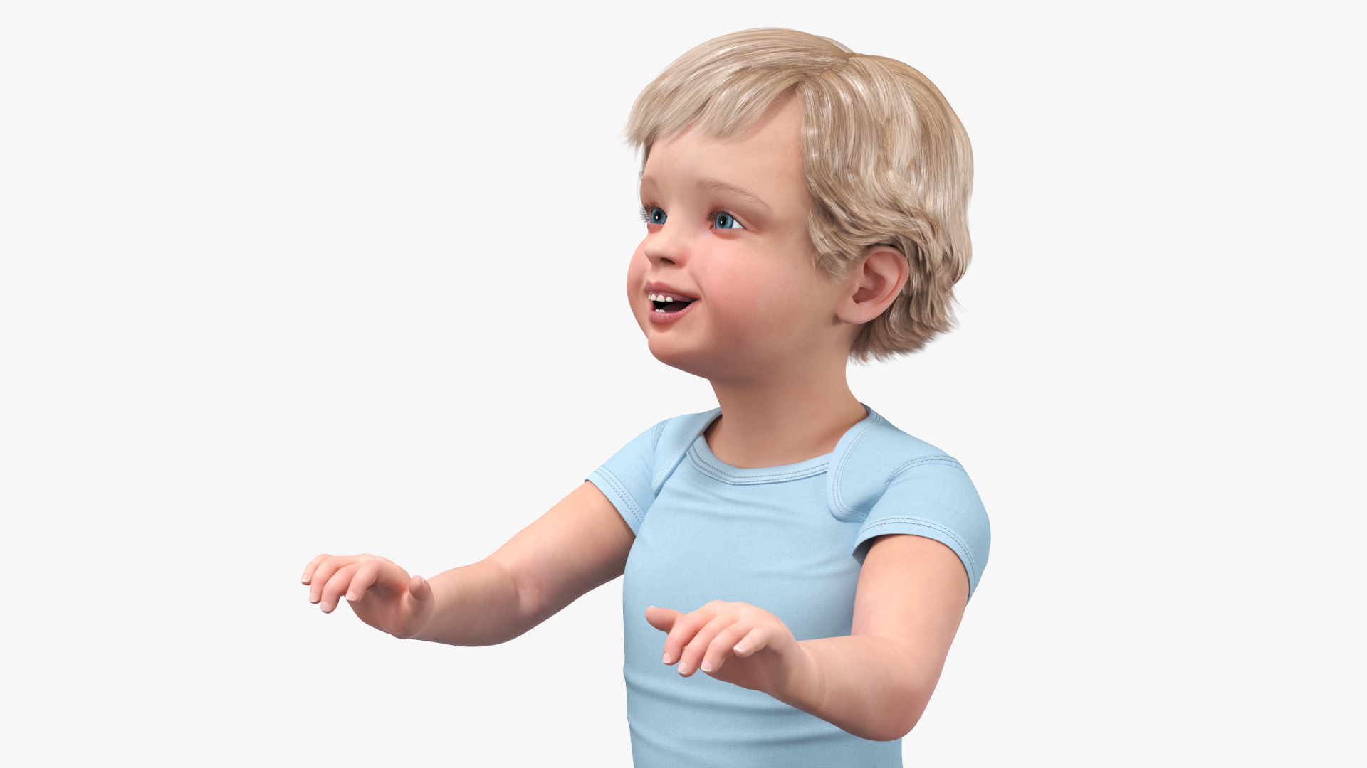3D model Toddler in Square Baby Playpen