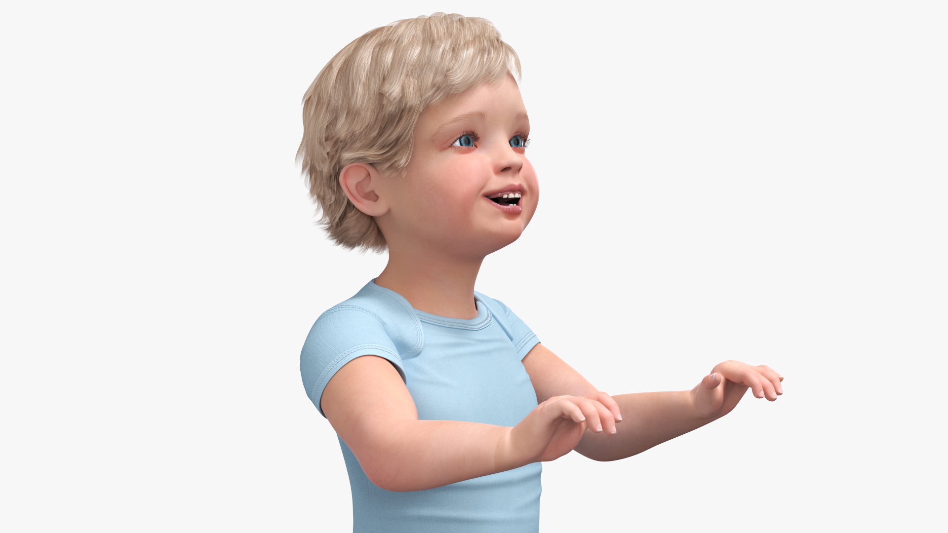 3D model Toddler in Square Baby Playpen