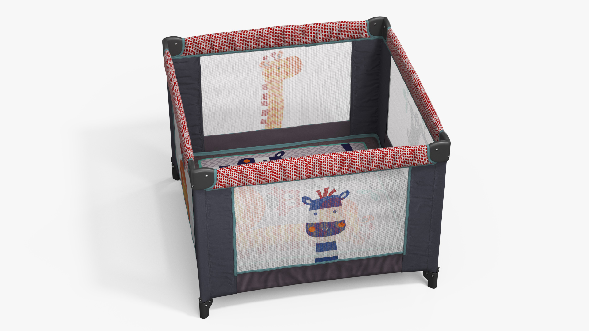 3D model Toddler in Square Baby Playpen