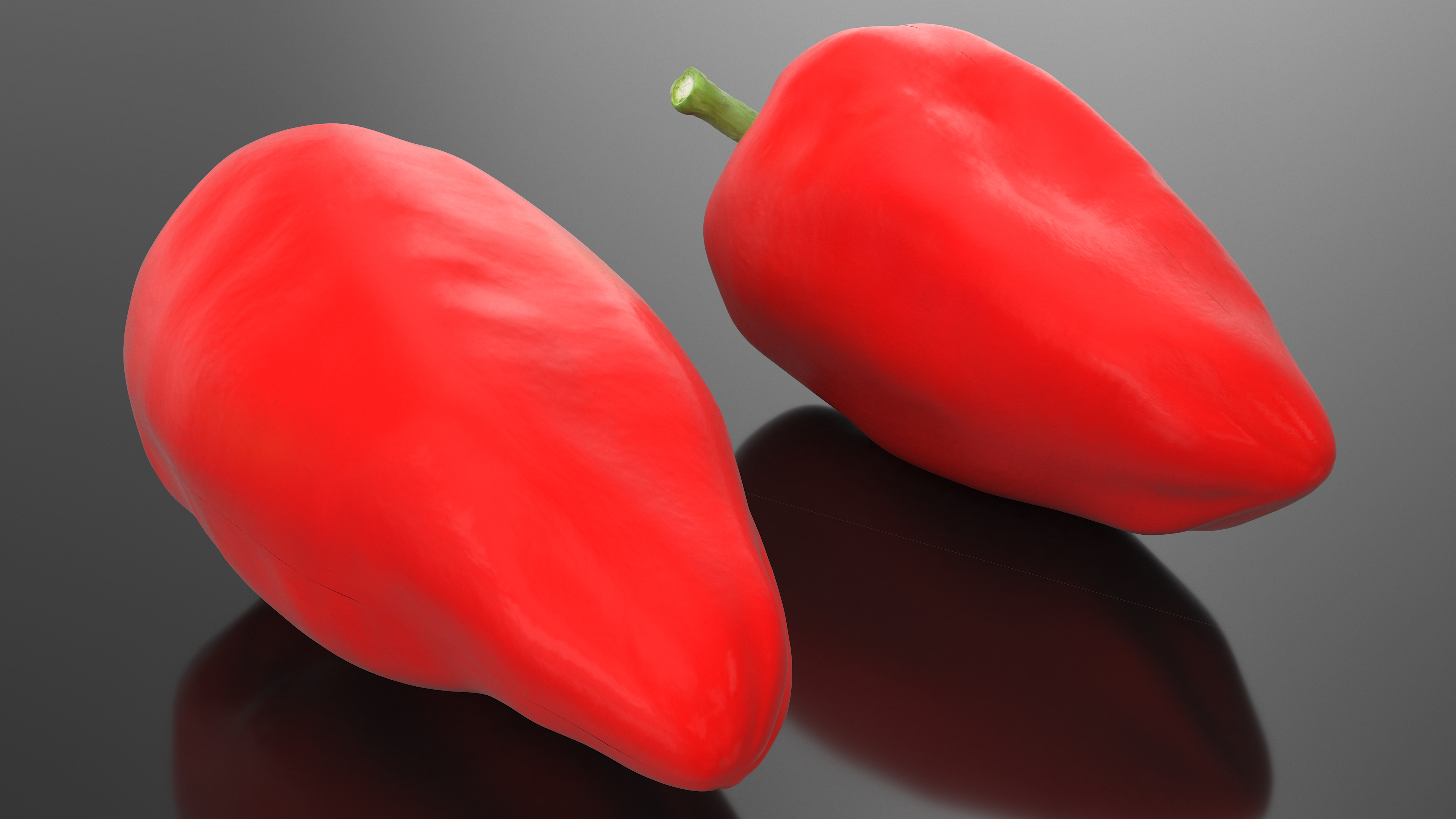 3D model Red Long Pepper