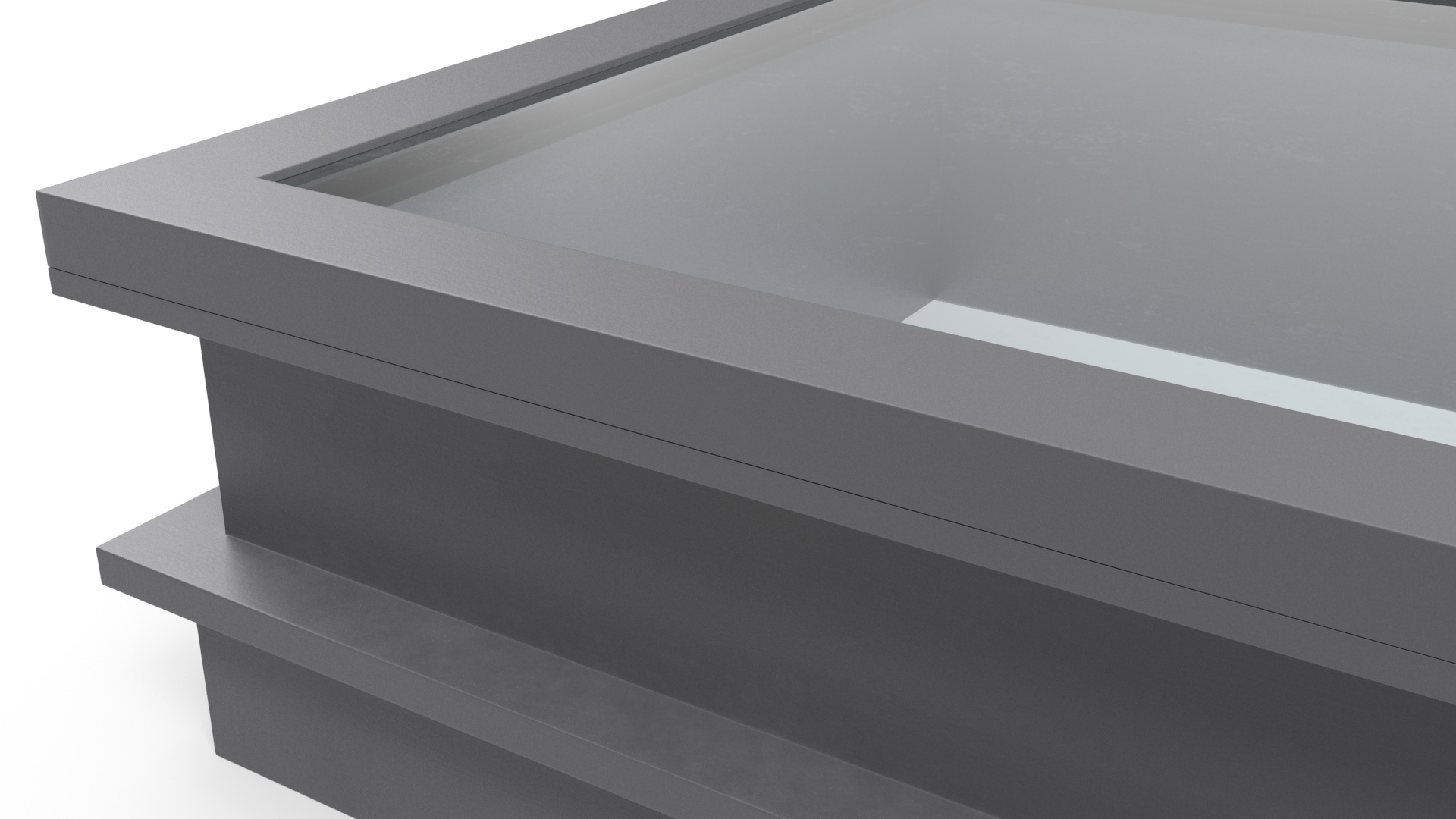 Modern Skylight Rectangle Window 3D
