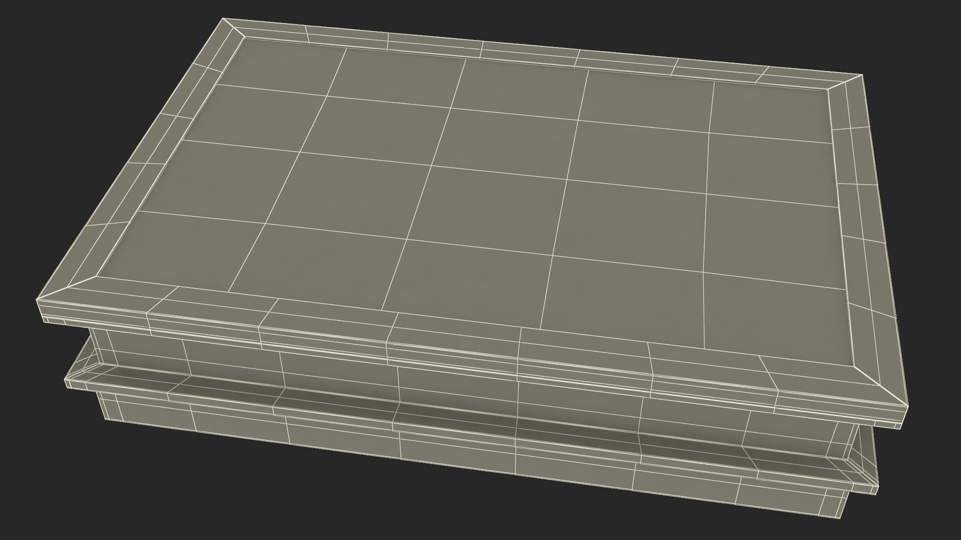 Modern Skylight Rectangle Window 3D
