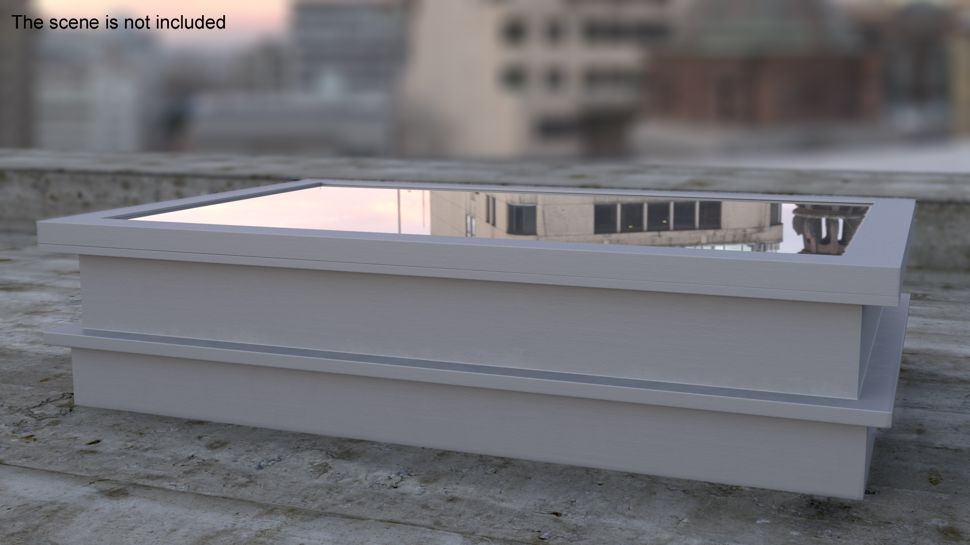 Modern Skylight Rectangle Window 3D