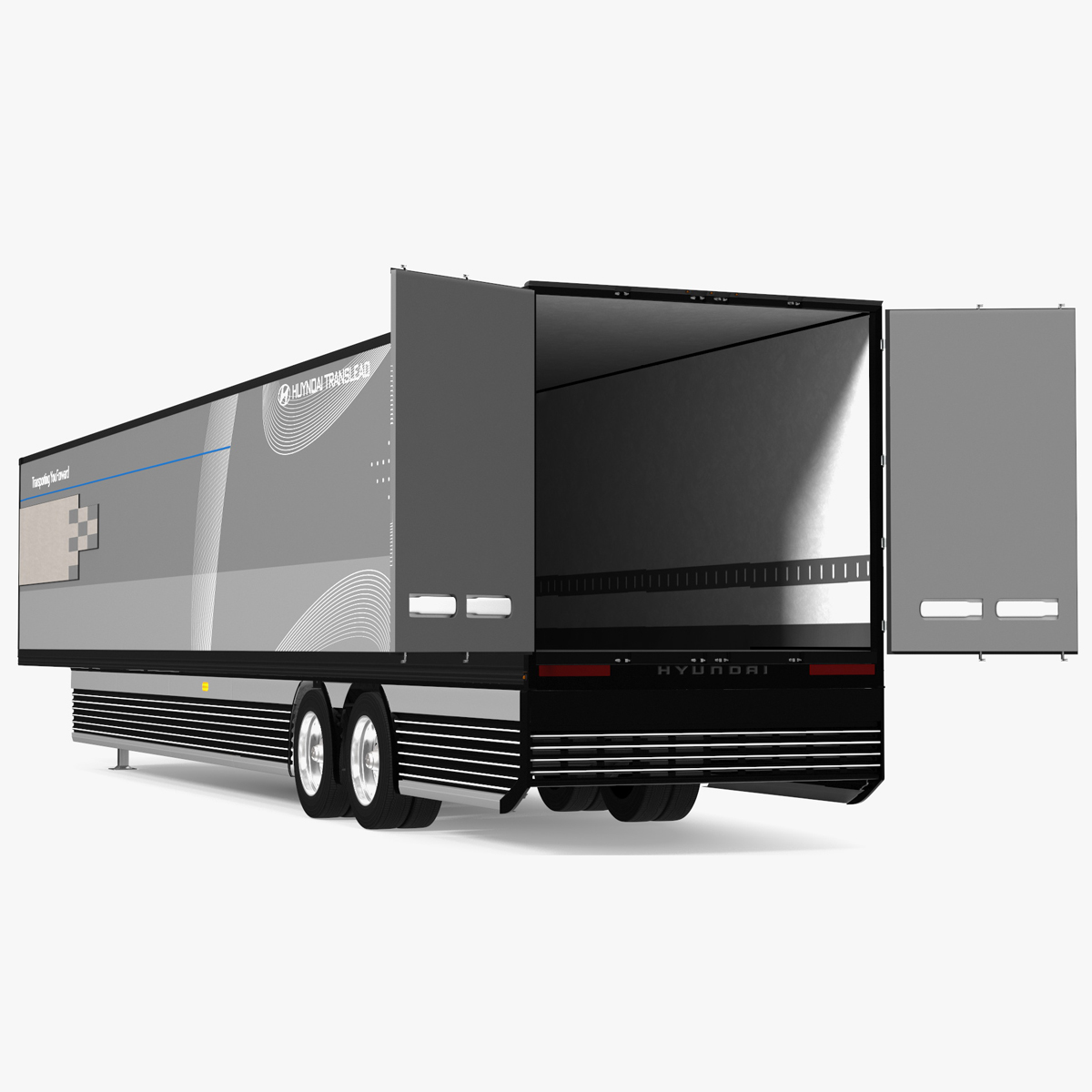 Trailer Hyundai HDC-6 Rigged for Cinema 4D 3D