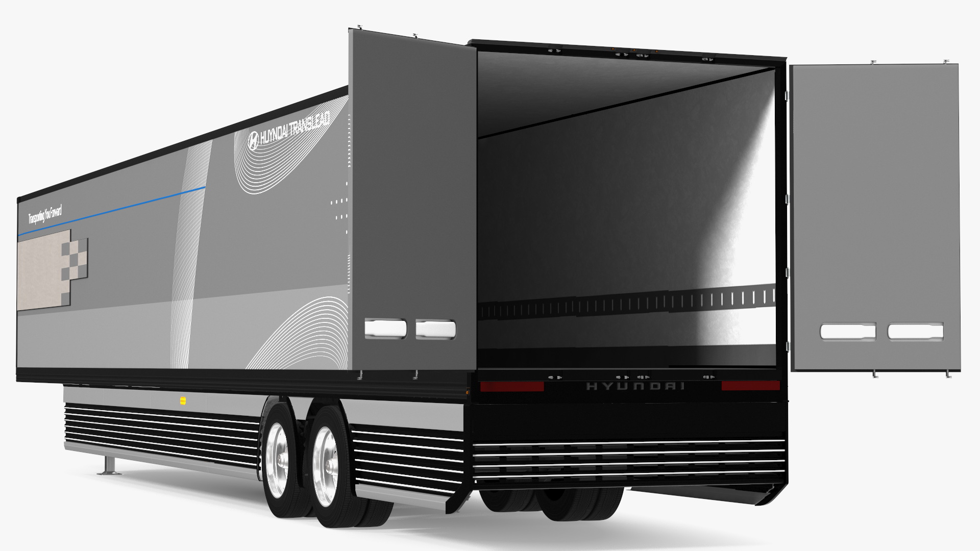 Trailer Hyundai HDC-6 Rigged for Cinema 4D 3D