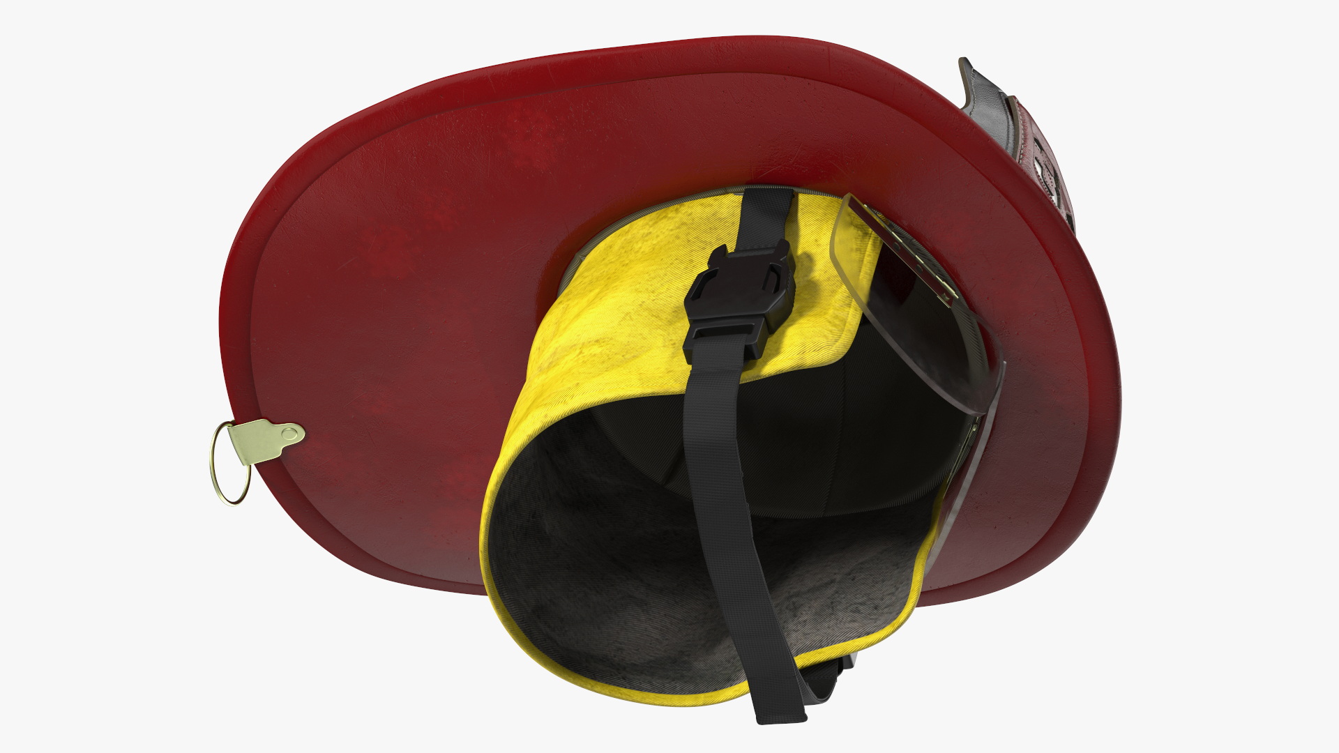3D model Traditional Firefighter Helmet with Neck Protector