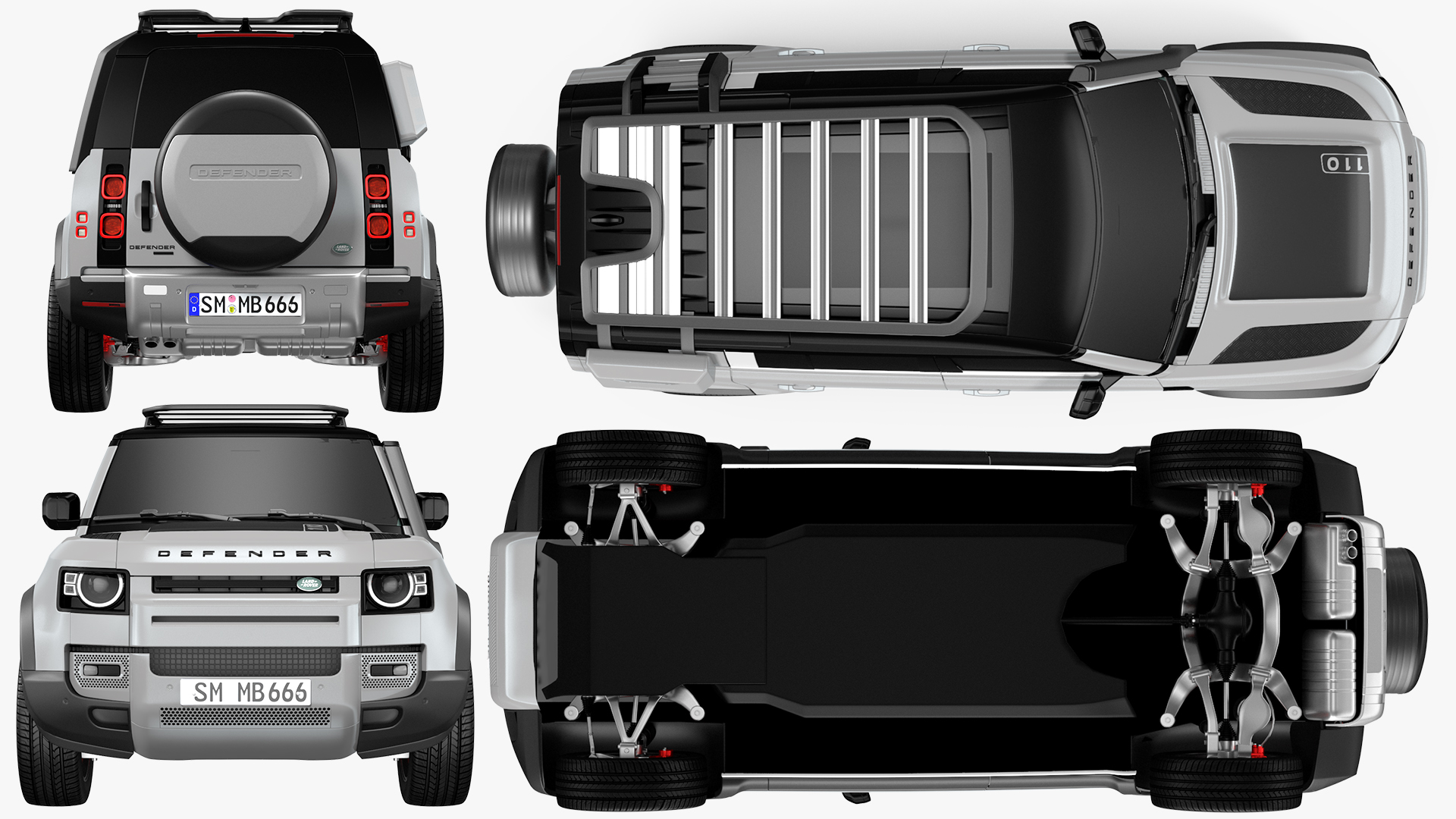 Land Rover Defender Explorer Pack Exterior Only 3D