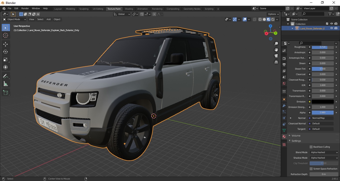 Land Rover Defender Explorer Pack Exterior Only 3D