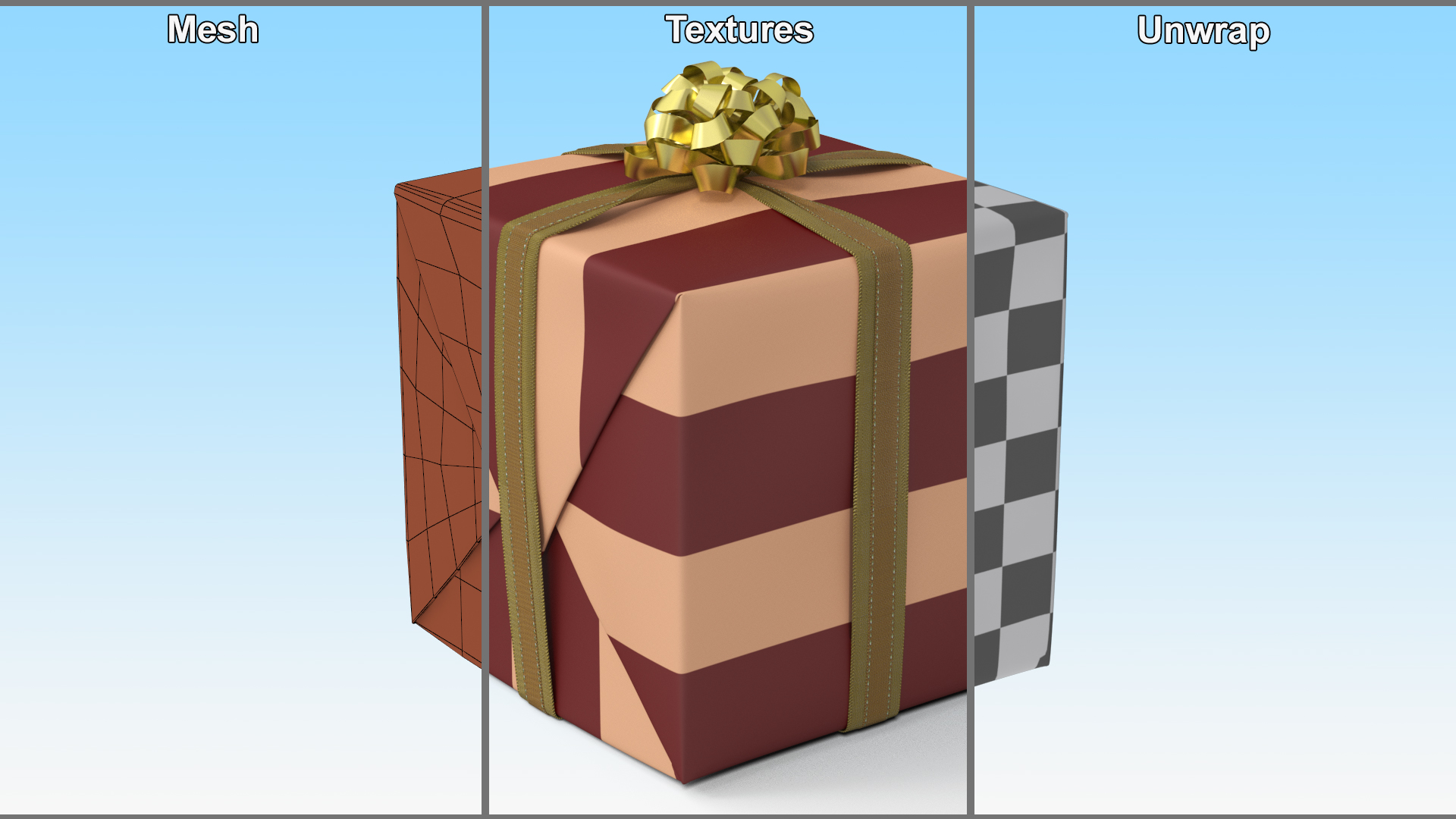 3D model Square Gift Box